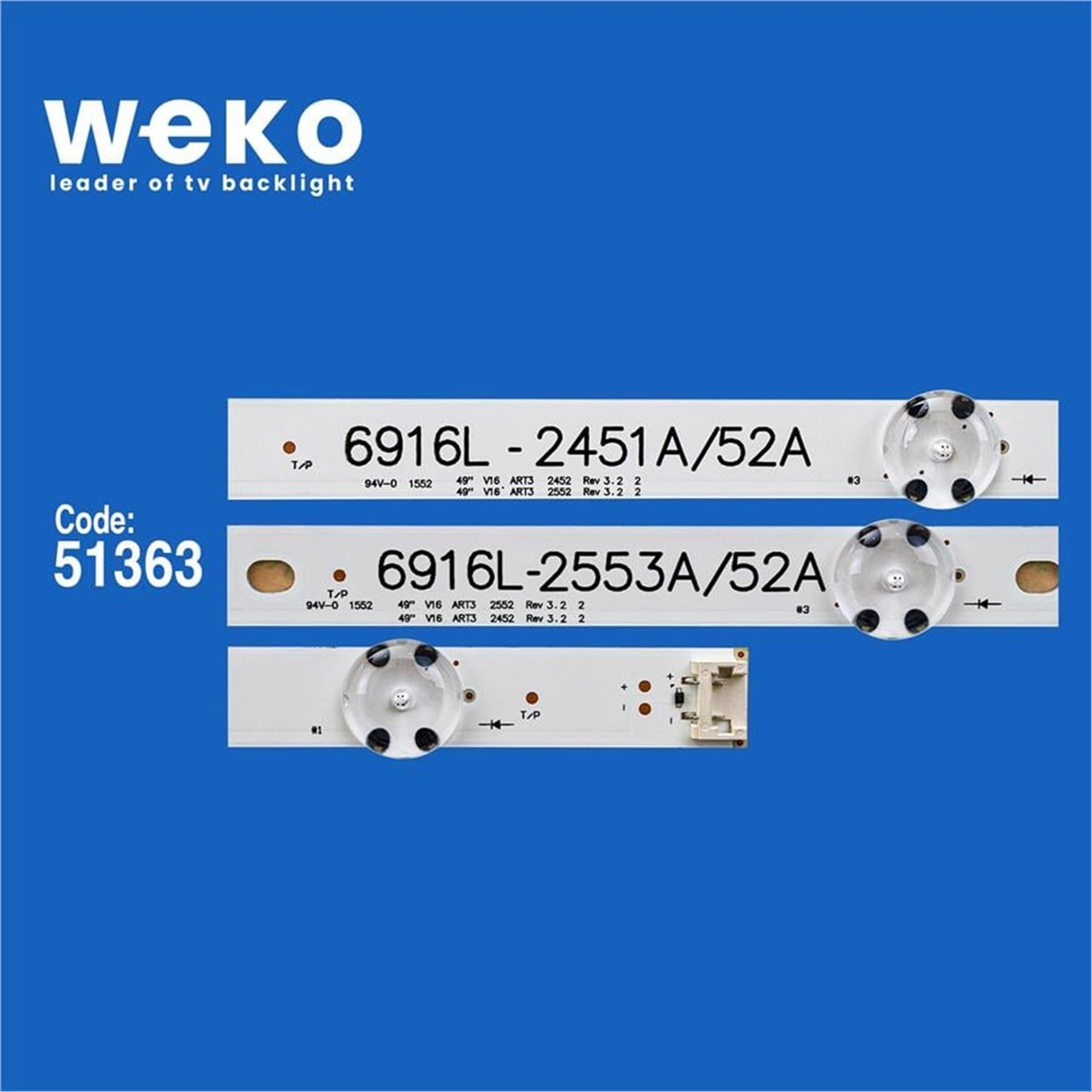 Weko Lg 49UH610V-ZB.APDZLWK 49'' 4 Adet Tv Led Bar - LG Led Bar