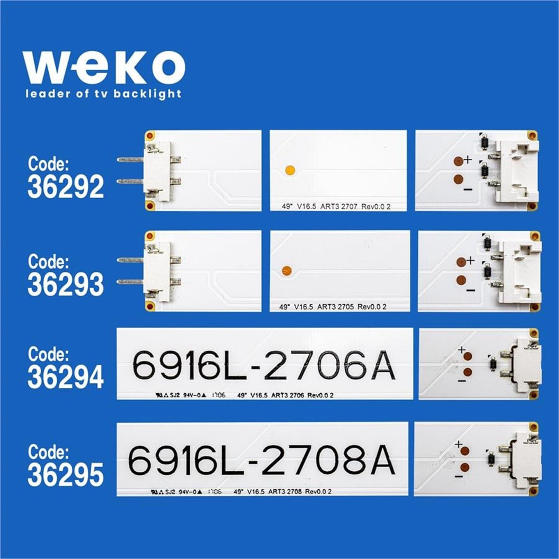 Weko Lg 49UH610V-ZB.Apdzlwk 49'' İnç 8 Adet Tv Led Bar - LG Led Bar