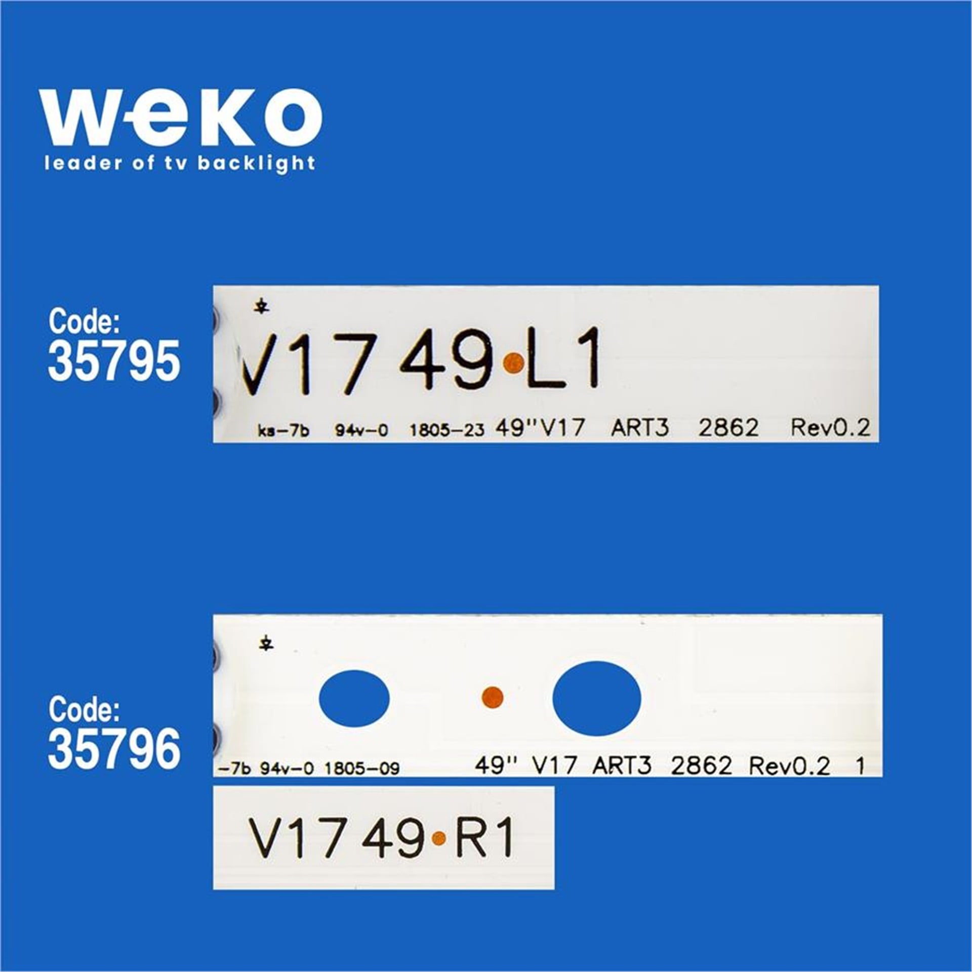 Weko Lg 49UJ670V-ZD.BEUYLJP 49'' İnç 4 Adet Tv Led Bar - LG Led Bar