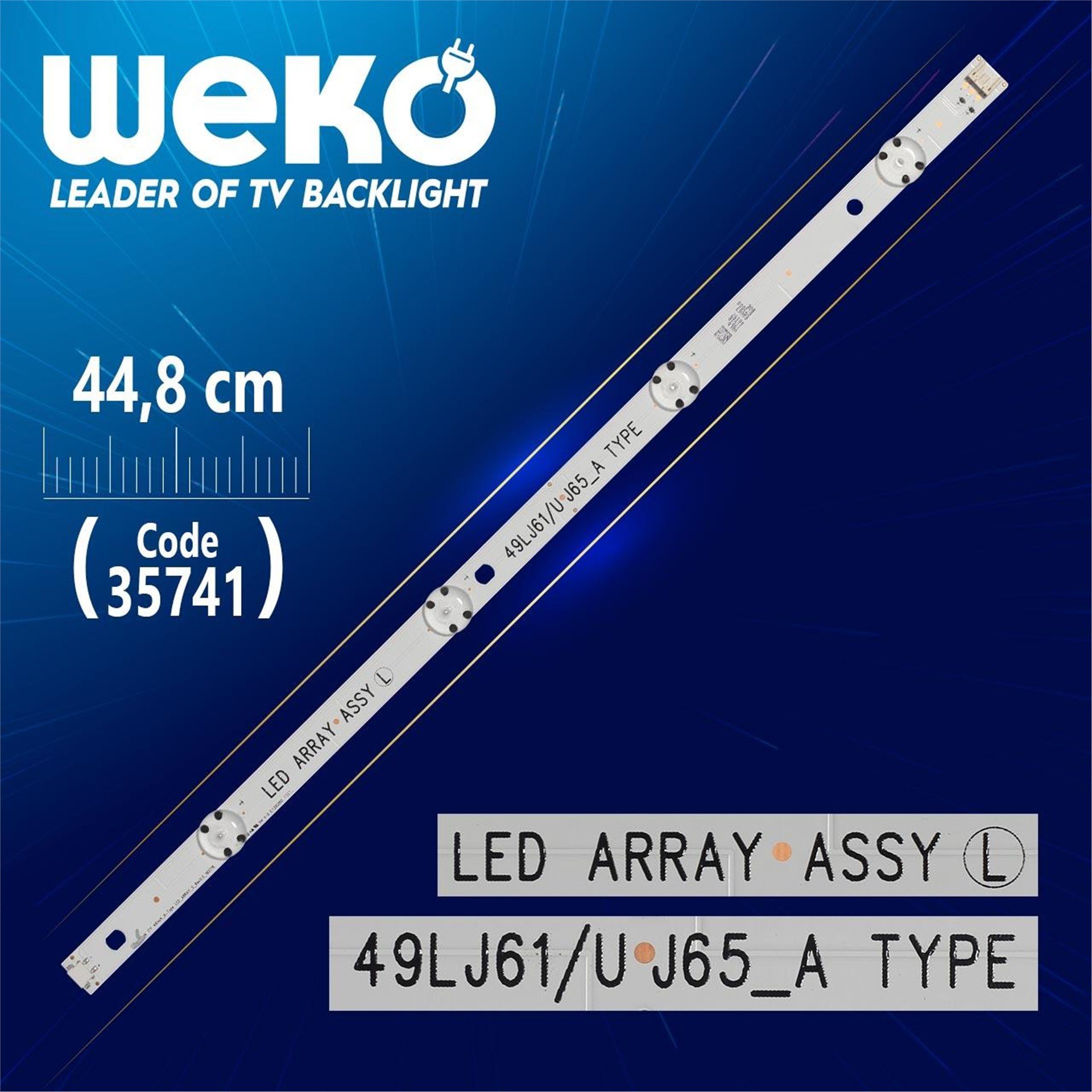 Weko Lg Innotek 17Y 49Inch_A-Type Led_Array_S_Rev0.0_160718 - 44.8 Cm 4 Ledli - (Wk-1211) - LG Led Bar