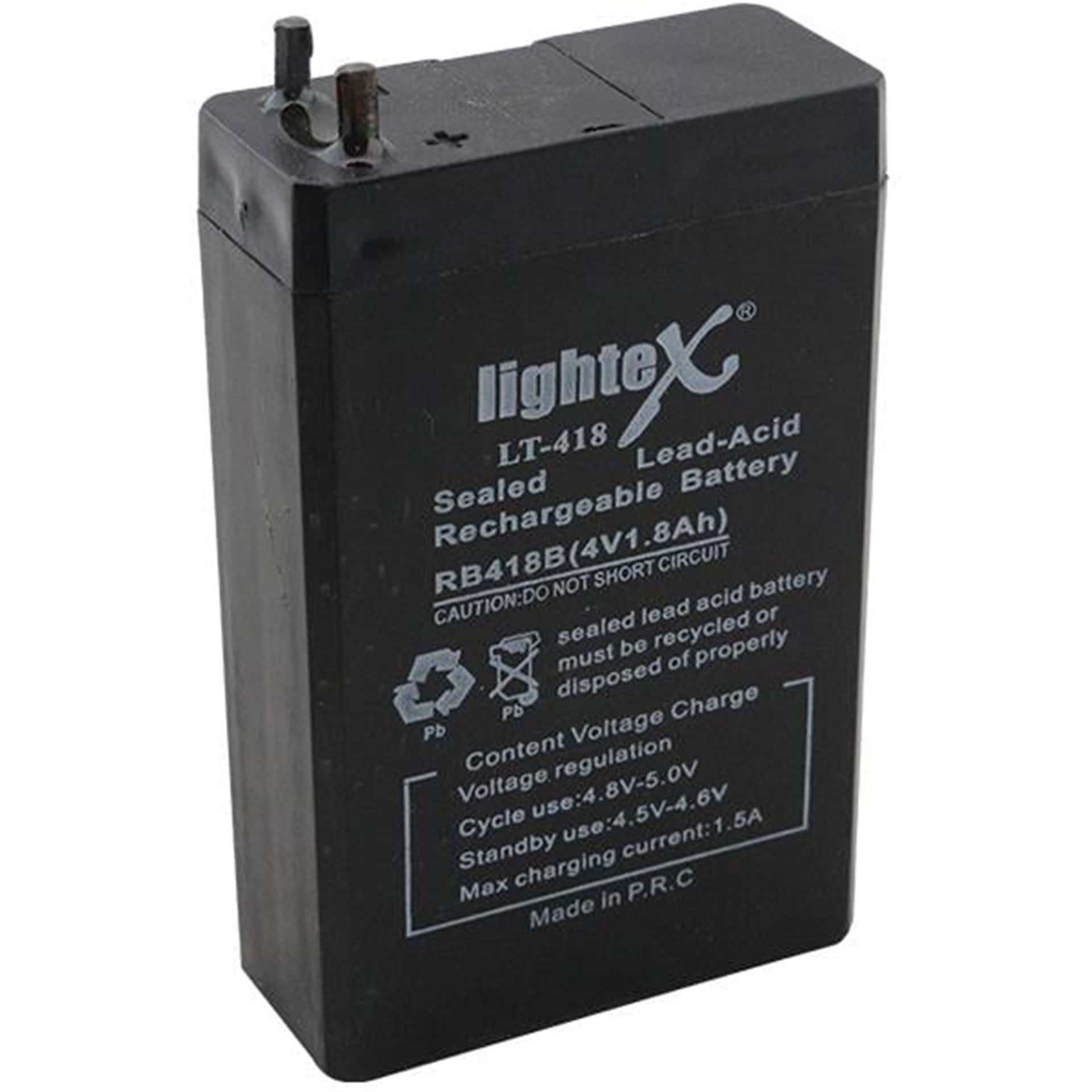 Lightex Lightex 4 Volt 1.8 Amper Işıldak Aküsü (48x 21x 75 Mm) - Kuru Akü