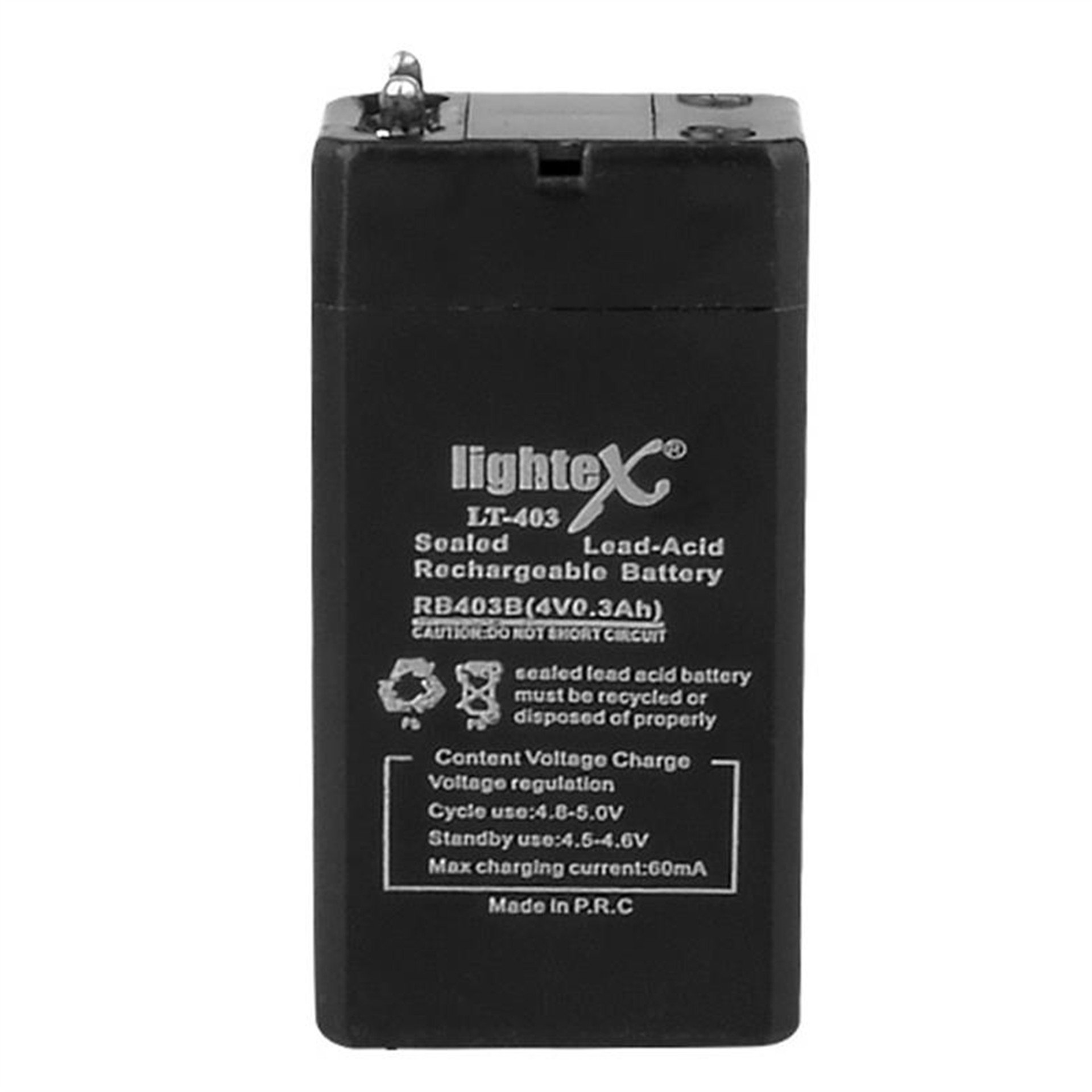 Lightex Lightex LT-403 4 Volt 0.3 Amper Akü - Kuru Akü