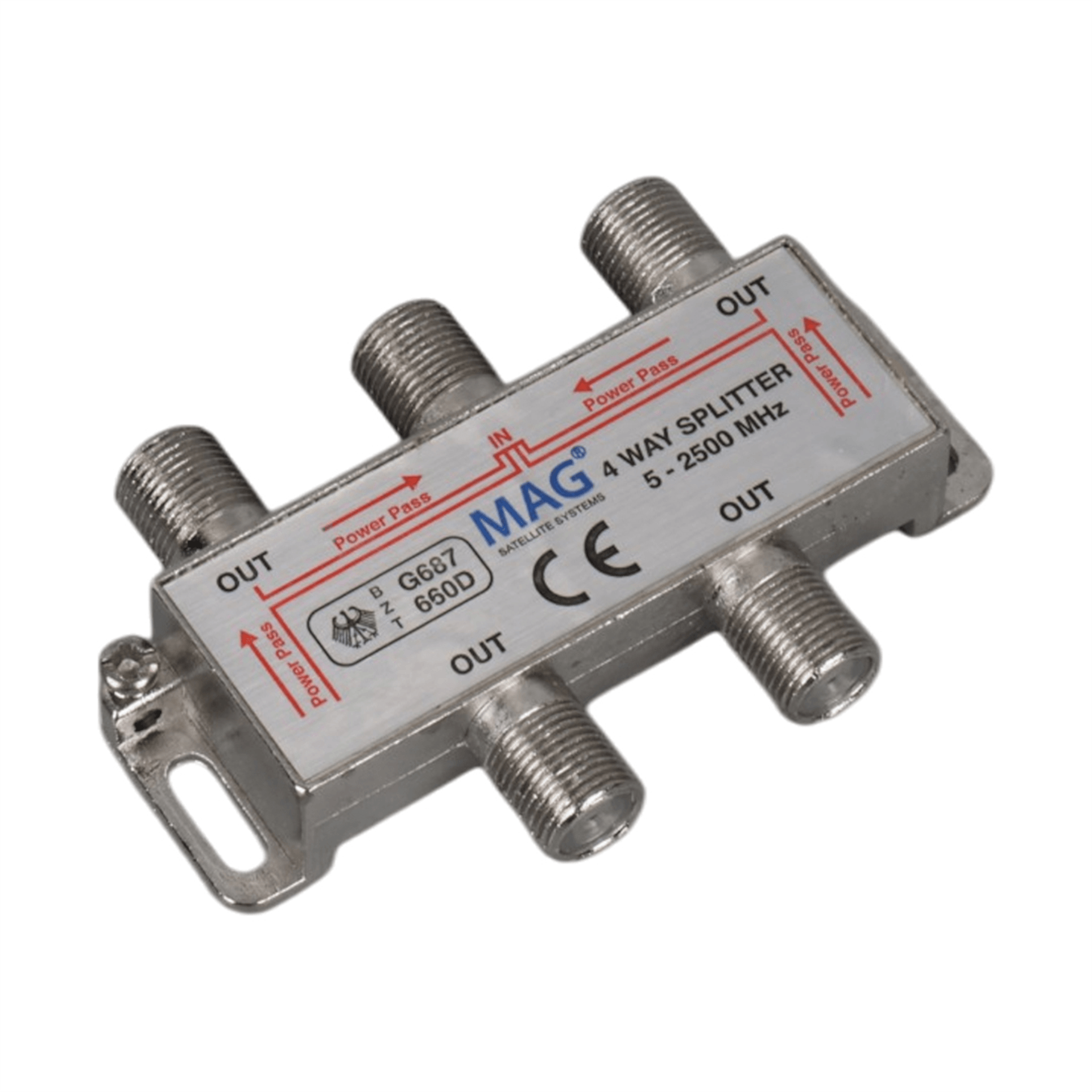 MAG Mag 5-2500 Mhz 1/4 Splitter Uydu Anten Sinyal Dağıtıcı - Uydu Ekipmanları