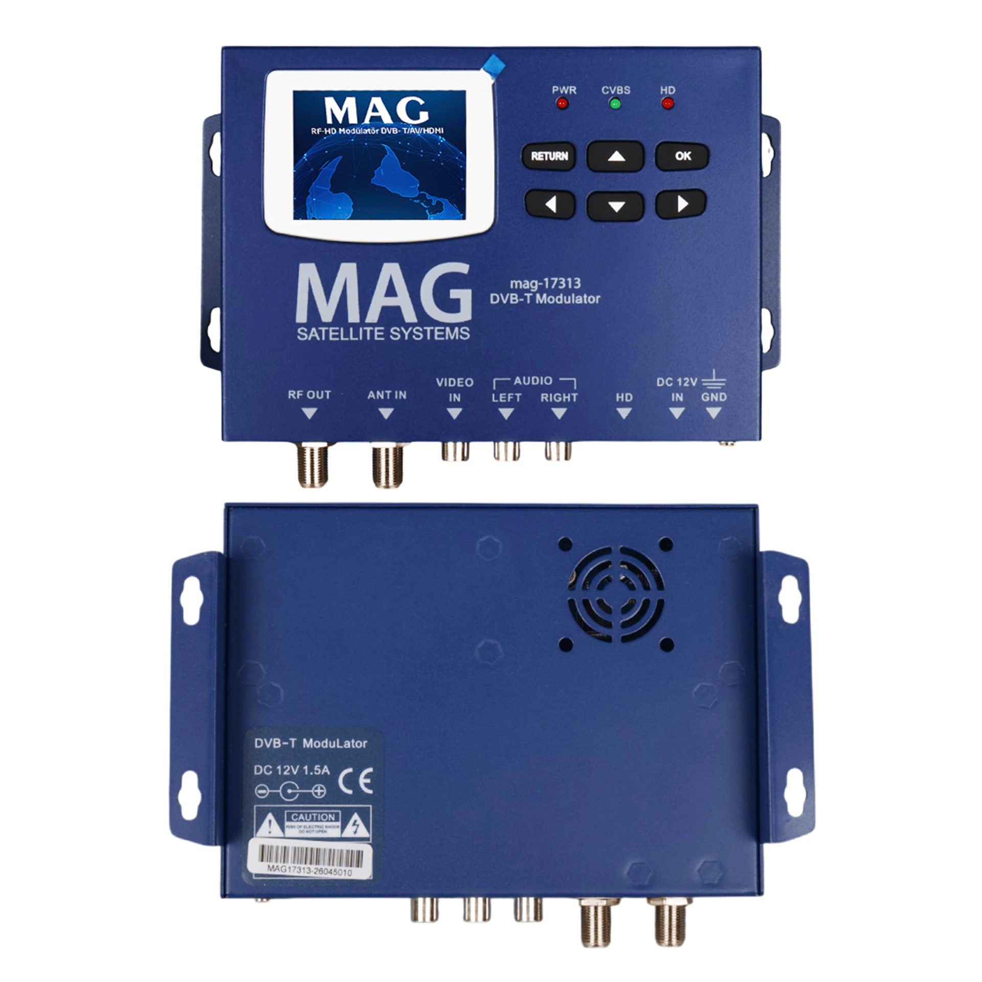 MAG Mag MG-17313 Lcd Ekranlı Hd-Rf Converter Full Hd Dvb-T Encoder Modülatör (Dvb-T/Av/HDMI) - Modülatör