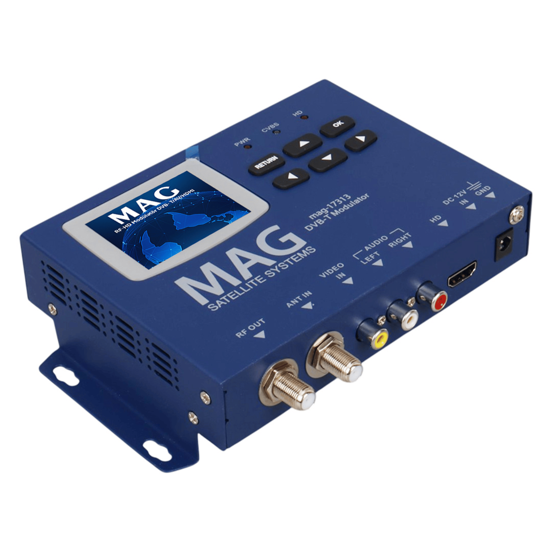 MAG Mag MG-17313 Lcd Ekranlı Hd-Rf Converter Full Hd Dvb-T Encoder Modülatör (Dvb-T/Av/HDMI) - Modülatör