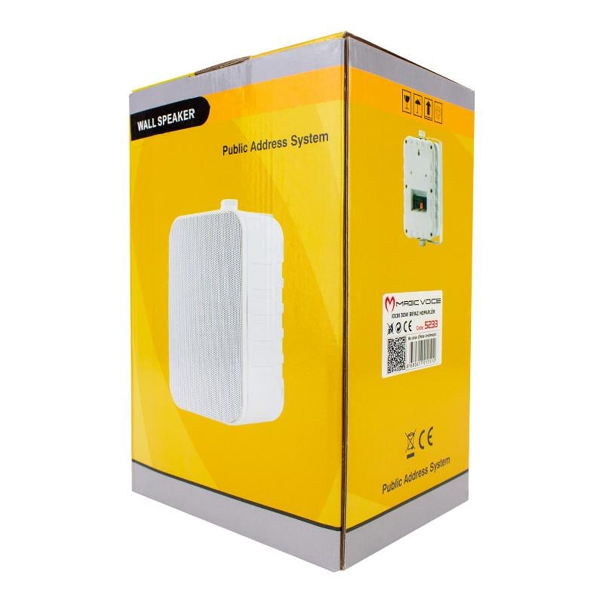 MagicVoice Magicvoice 10 Cm 20 Watt Beyaz Tekli Sütun Hoparlör MV-3180 - Trafosuz Hoparlör