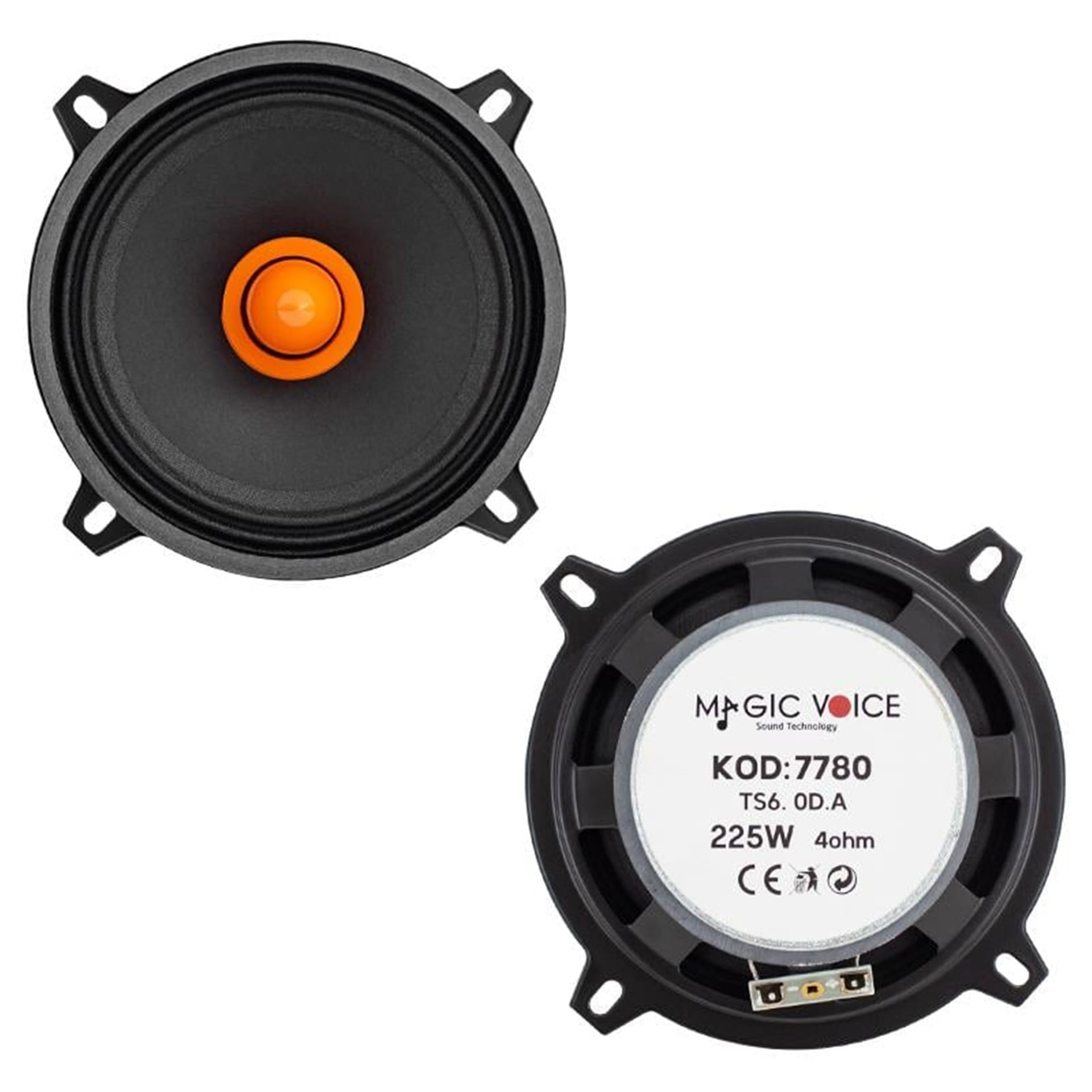 MagicVoice MagicVoice 13 Cm 225 Watt Midrange Hoparlör Tekli - Oto Hoparlör