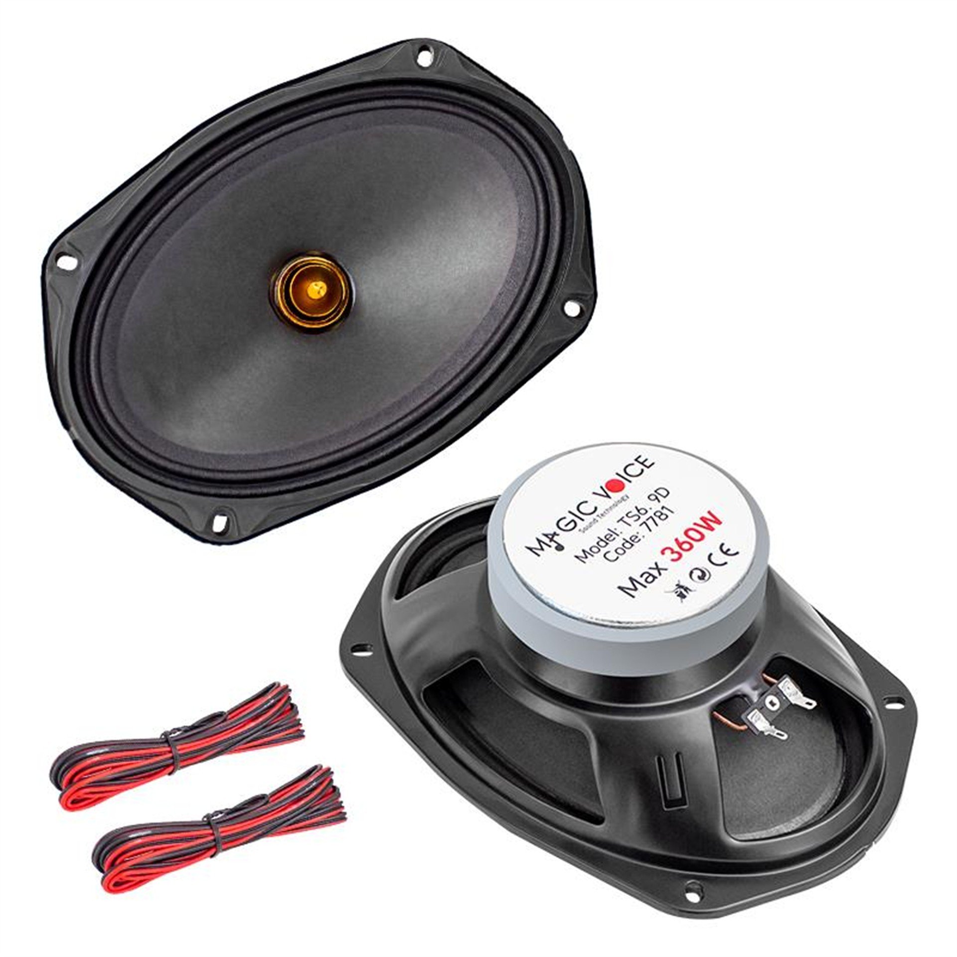 MagicVoice Magicvoice 6x9” Oval 360 Watt Maks. Güç Midrange 2’li Oto Hoparlör TS6. 9D. A - Oto Hoparlör