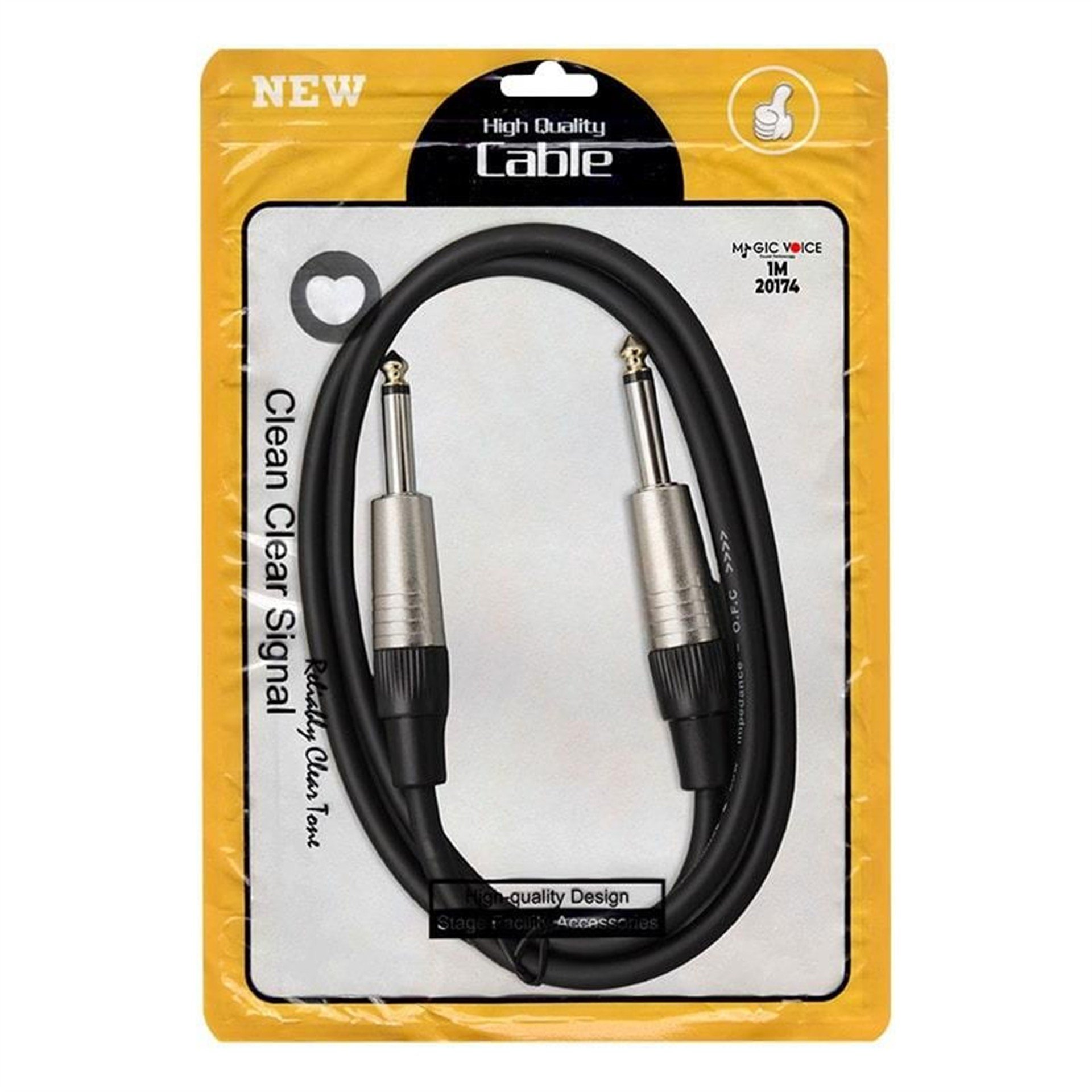 MagicVoice Magicvoice LD393A 6.3 Mm Mono Erkek - 6.3 Mm Mono Erkek 1 Metre Kablo - Diğer Kablo Çeşitleri