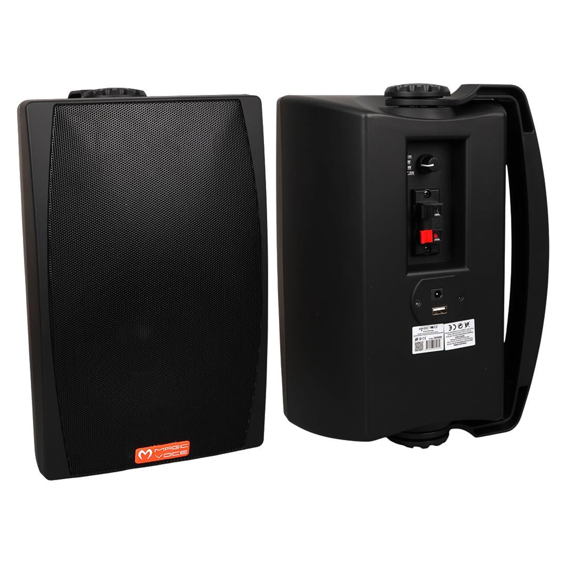 MagicVoice Magicvoice MV-03 16 CM 60 Watt Komütatörlü Hat Trafolu Siyah Sütun Hoparlör (2'Li Takım) - Trafolu Hoparlör