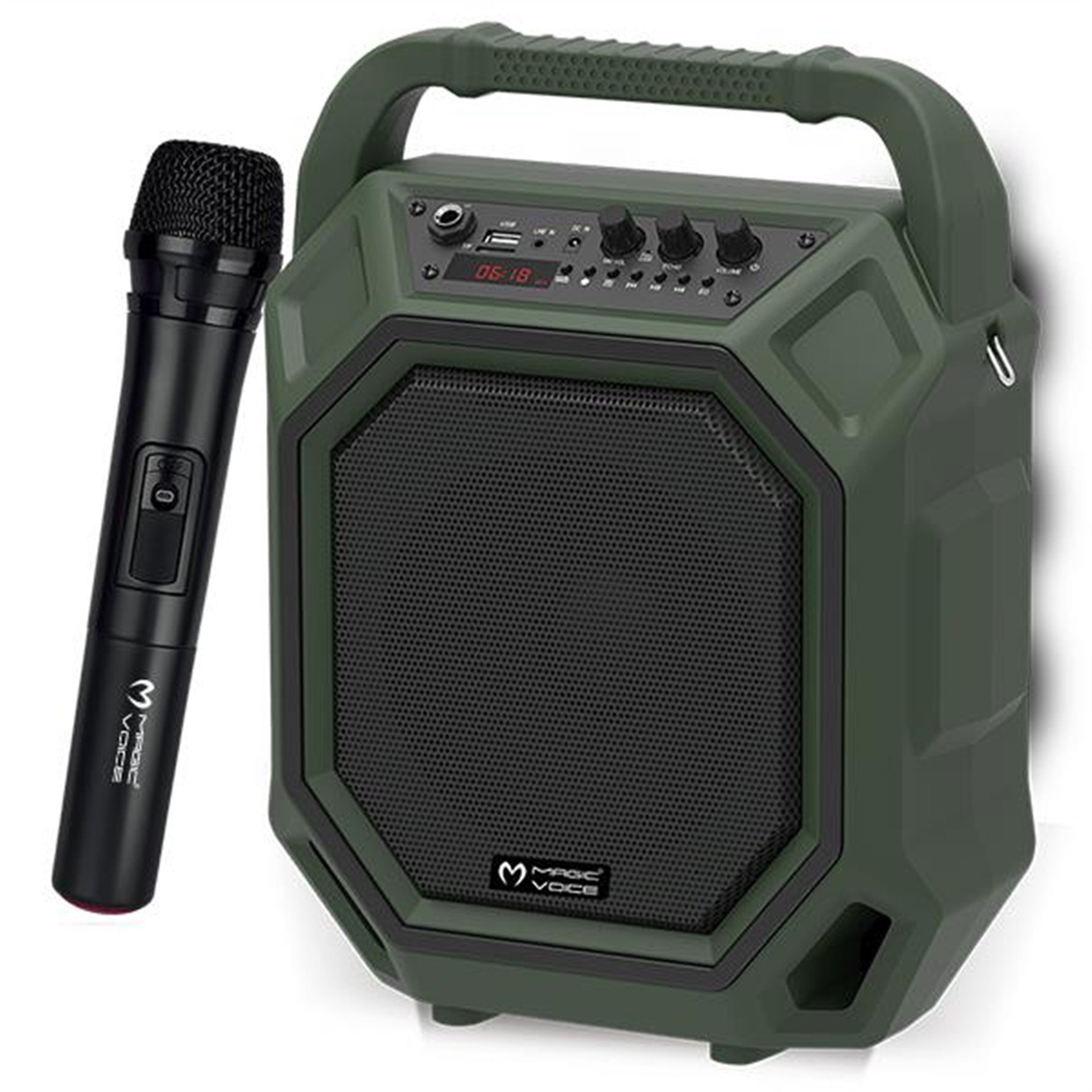 MagicVoice Magicvoice MV-10132AE Kablosuz El Mikrofonlu USB-SD-BT Taşınabilir Seyyar Ses Sistemi - Mevlüt Anfisi