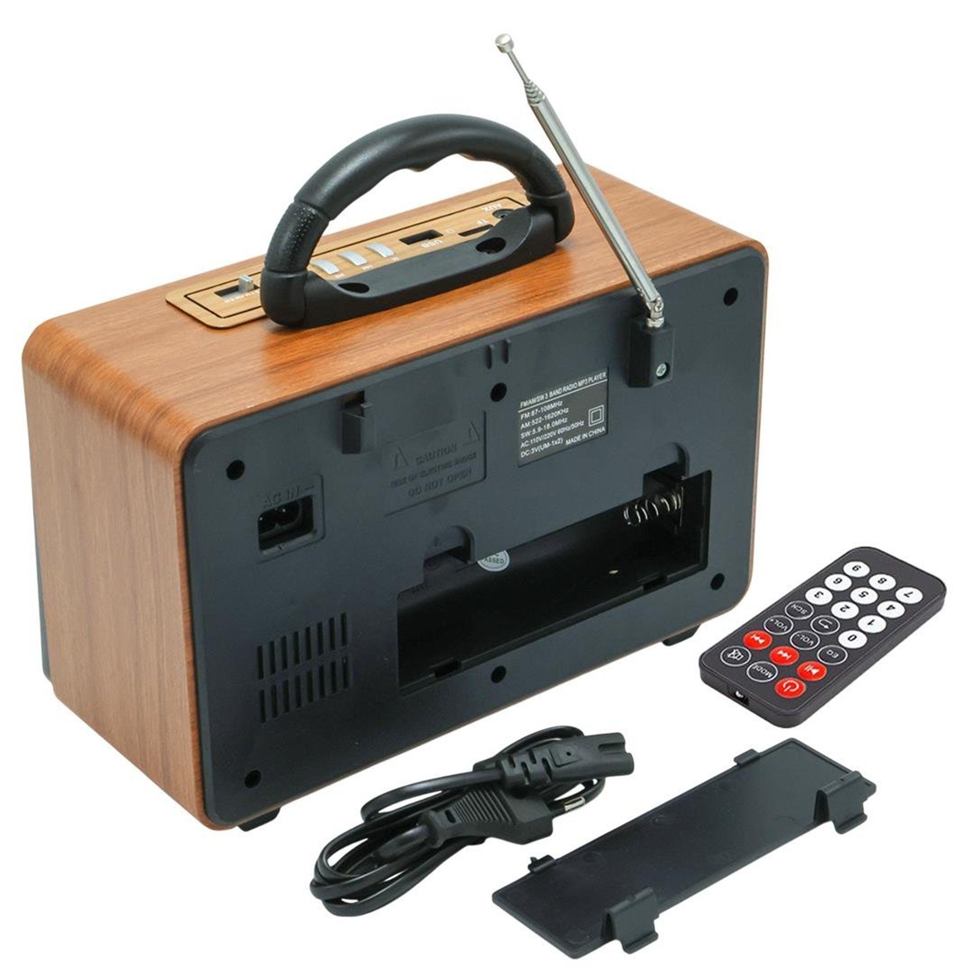 MagicVoice MagicVoice MV-115BT USB - SD - FM - Bluetooth Destekli Nostaljik Radyo - Taşınabilir Radyo