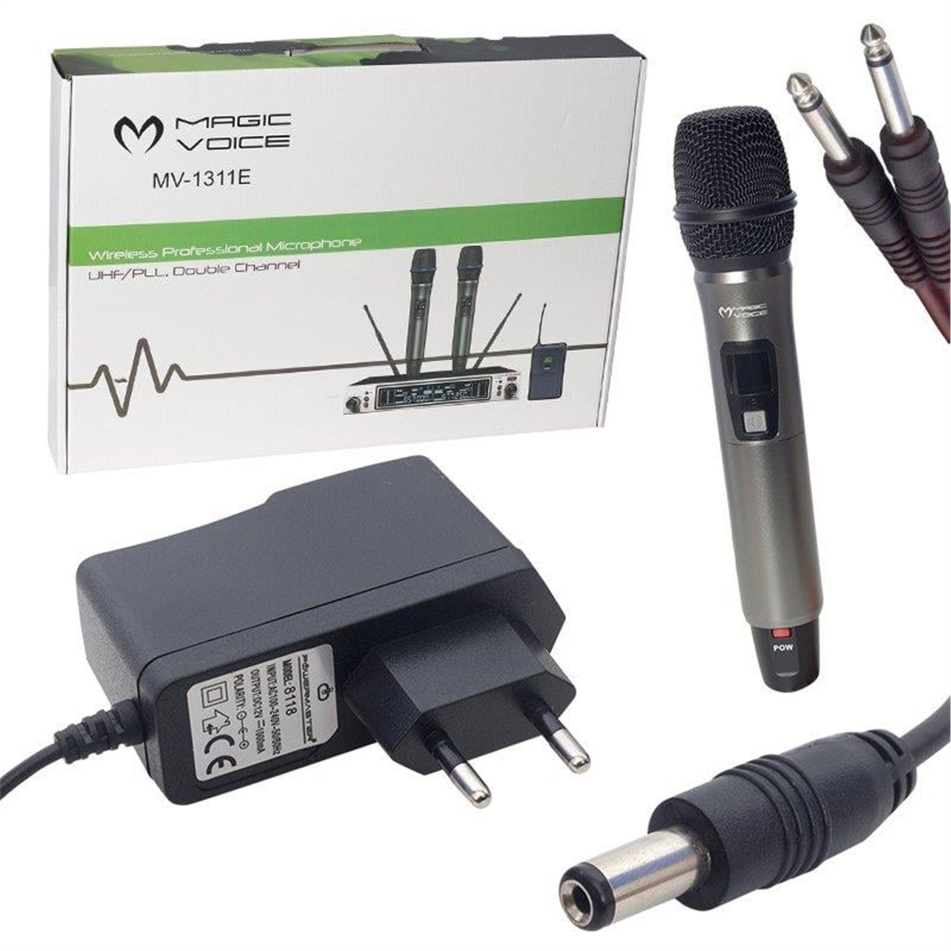 MagicVoice Magicvoice MV-1311E Uhf 1 El Kablosuz Telsiz Mikrofon - El Mikrofonları