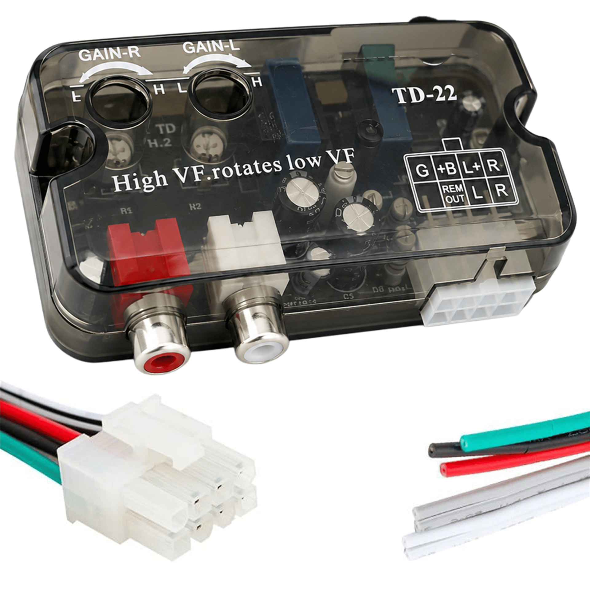 Reyonex MAGICVOICE MV-15911 AYARLI OTO DECK ANFİ ÇEVİRİCİ (2-4 KANAL ANFI BAGLANABILIR) ANFİ DÖNÜŞTÜRÜCÜ - Oto Diğer