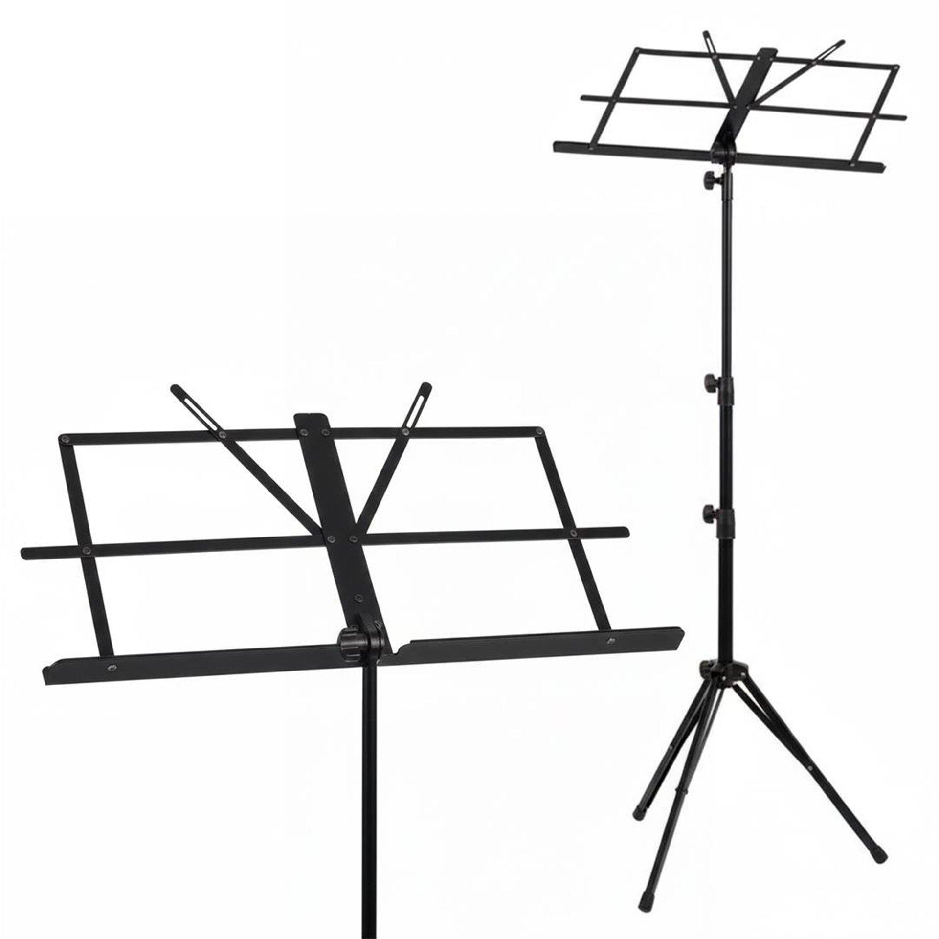 MagicVoice Magicvoice MV-19497 Orkestra Tipi Nota Sehpası Metal Katlanır Perfore Tabla Sayfa Tutuculu (50-150CM) - Mikrofon Ekipmanları