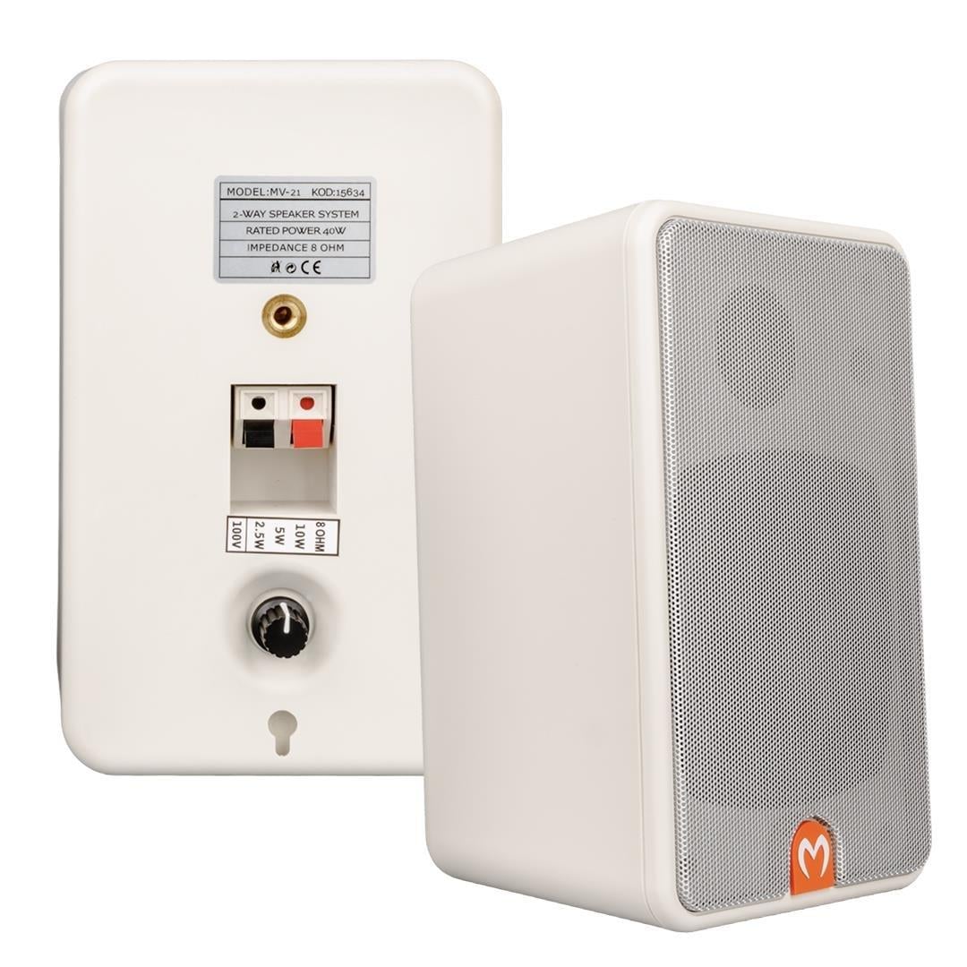 Magicvoice MV-21TRF 10 Cm 40W 2 Yollu Trafolu Sütun Hoparlör 2'Li Takım