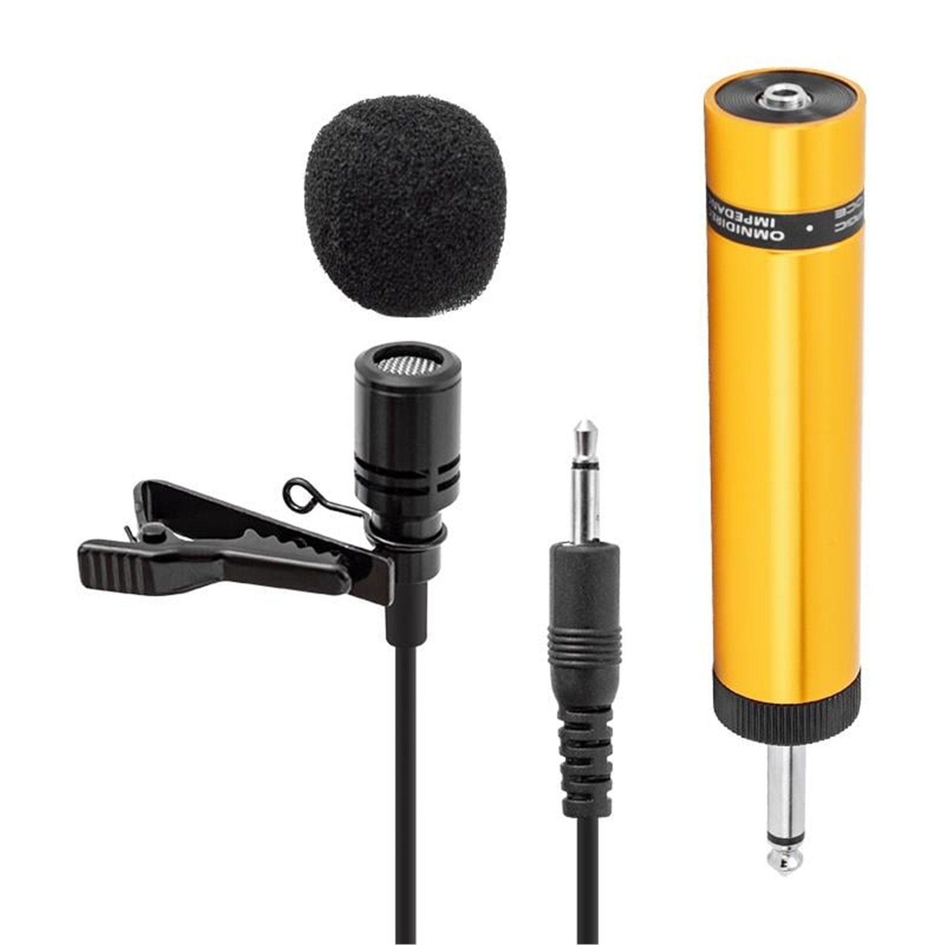 MagicVoice Magicvoice MV-445 Çantalı 5 Metre Kablolu 600 Ohm Yaka Mikrofonu - Yaka Mikrofonları