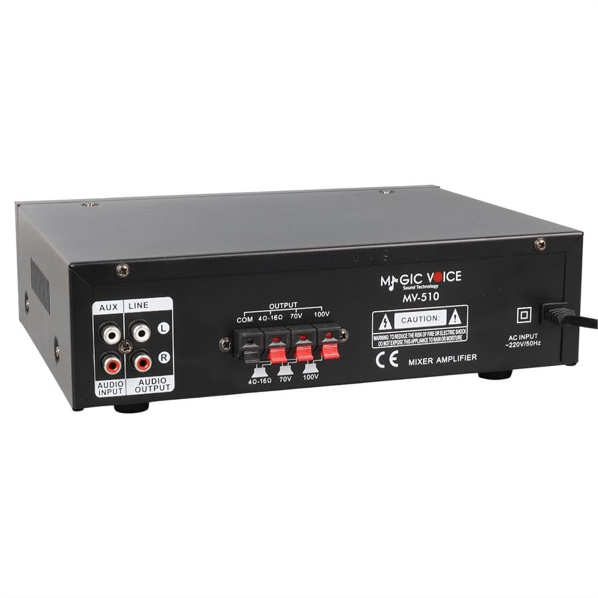 MagicVoice Magicvoice MV-510 50 Watt Usb-Sd-Bluetooth Girişli Hat Trafolu Ses Mixer - Seslendirme Amfileri