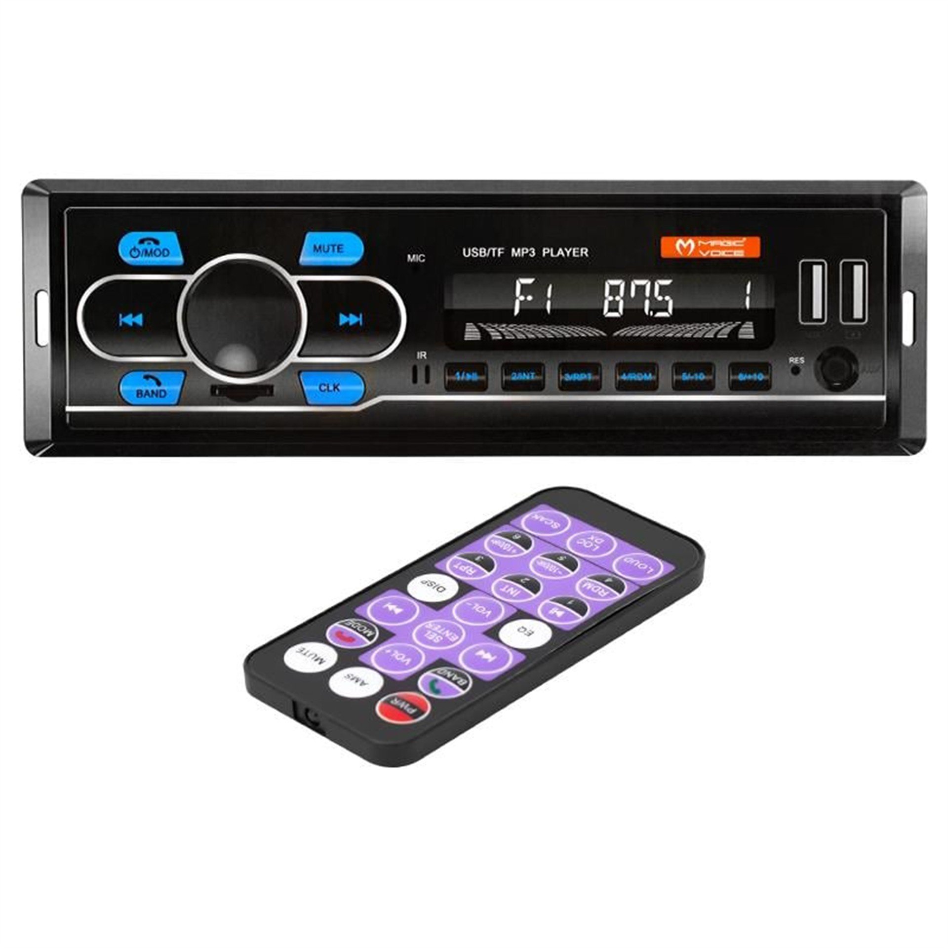MagicVoice Magicvoice MV-5414 USB/SD/FM/AUX/BLUETOOTH Mekaniksiz Oto Teyp - Oto Teyp