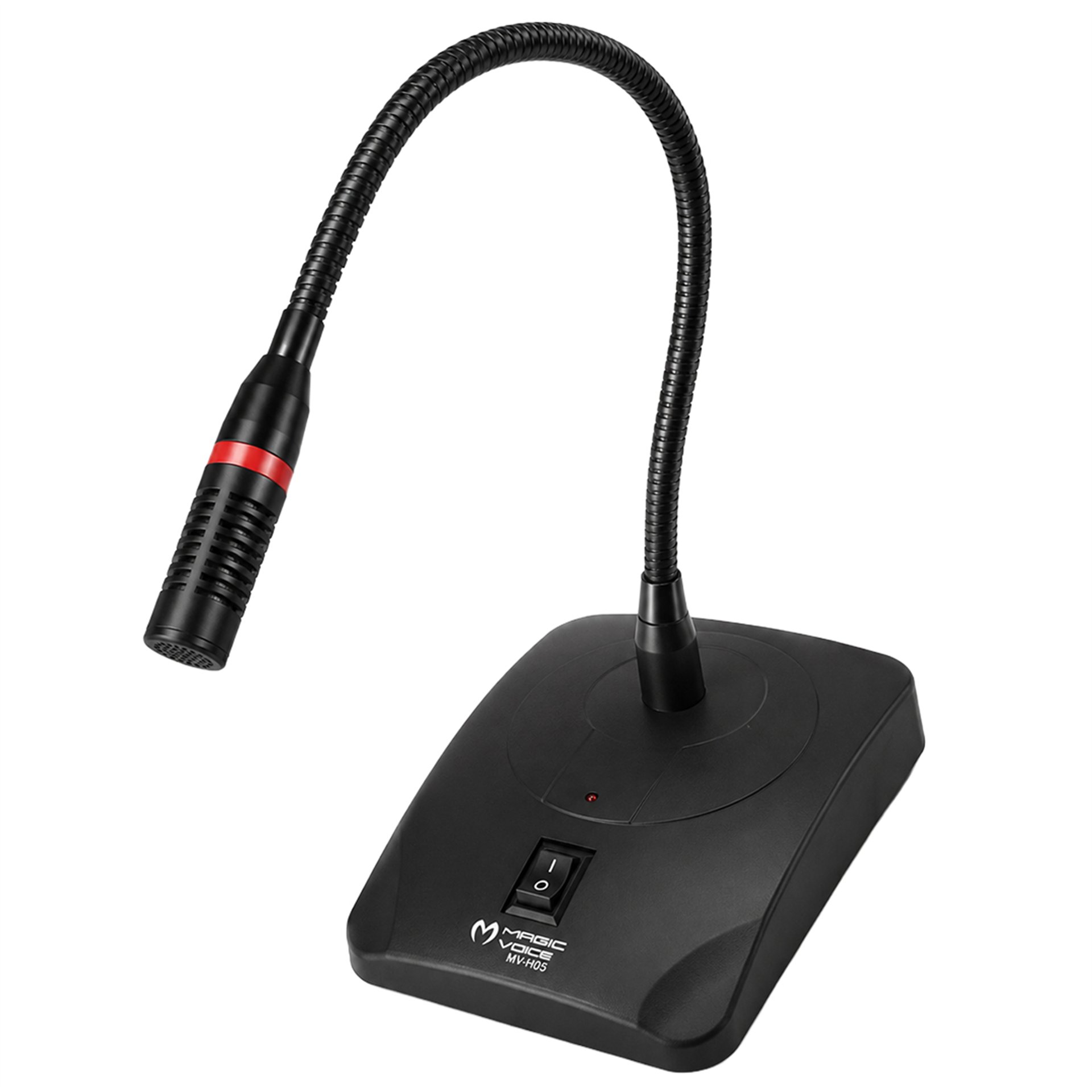 MagicVoice Magicvoice MV-H05 Kablolu Kürsü Mikrofonu Spiral Akrobat Gövde - Kürsü Mikrofonları