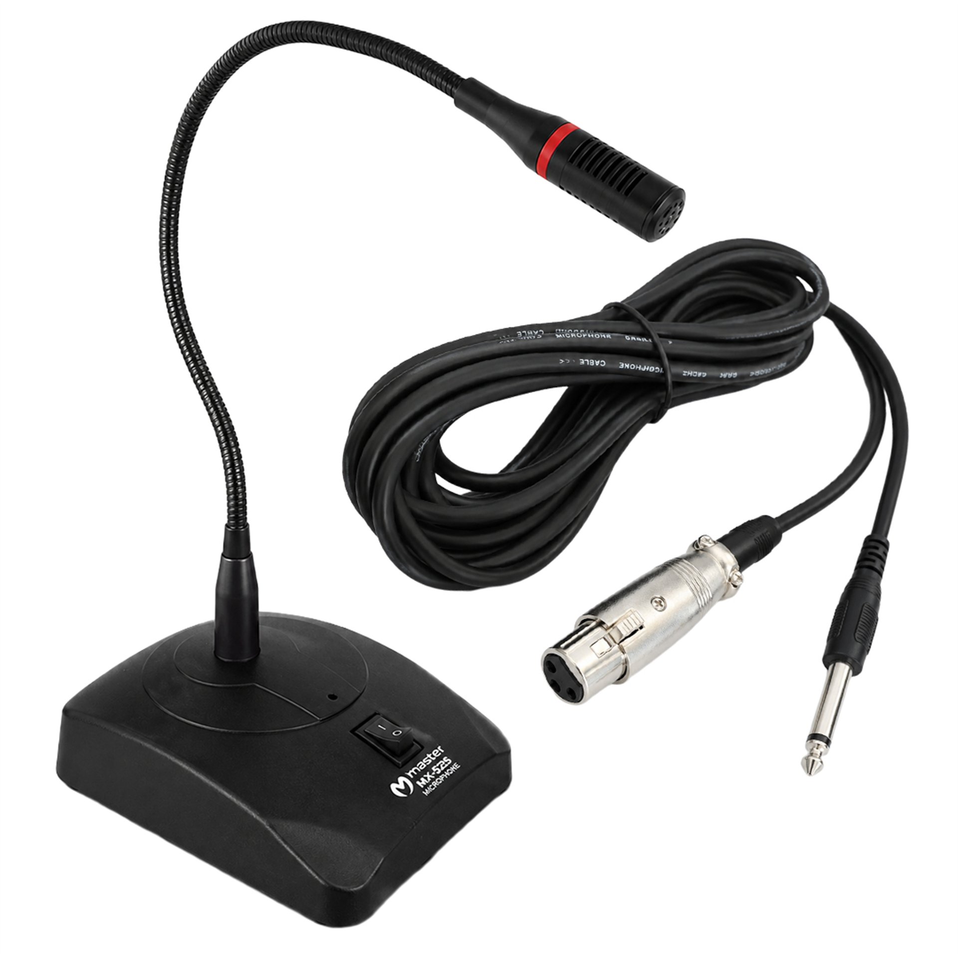 MagicVoice Magicvoice MV-H05 Kablolu Kürsü Mikrofonu Spiral Akrobat Gövde - Kürsü Mikrofonları