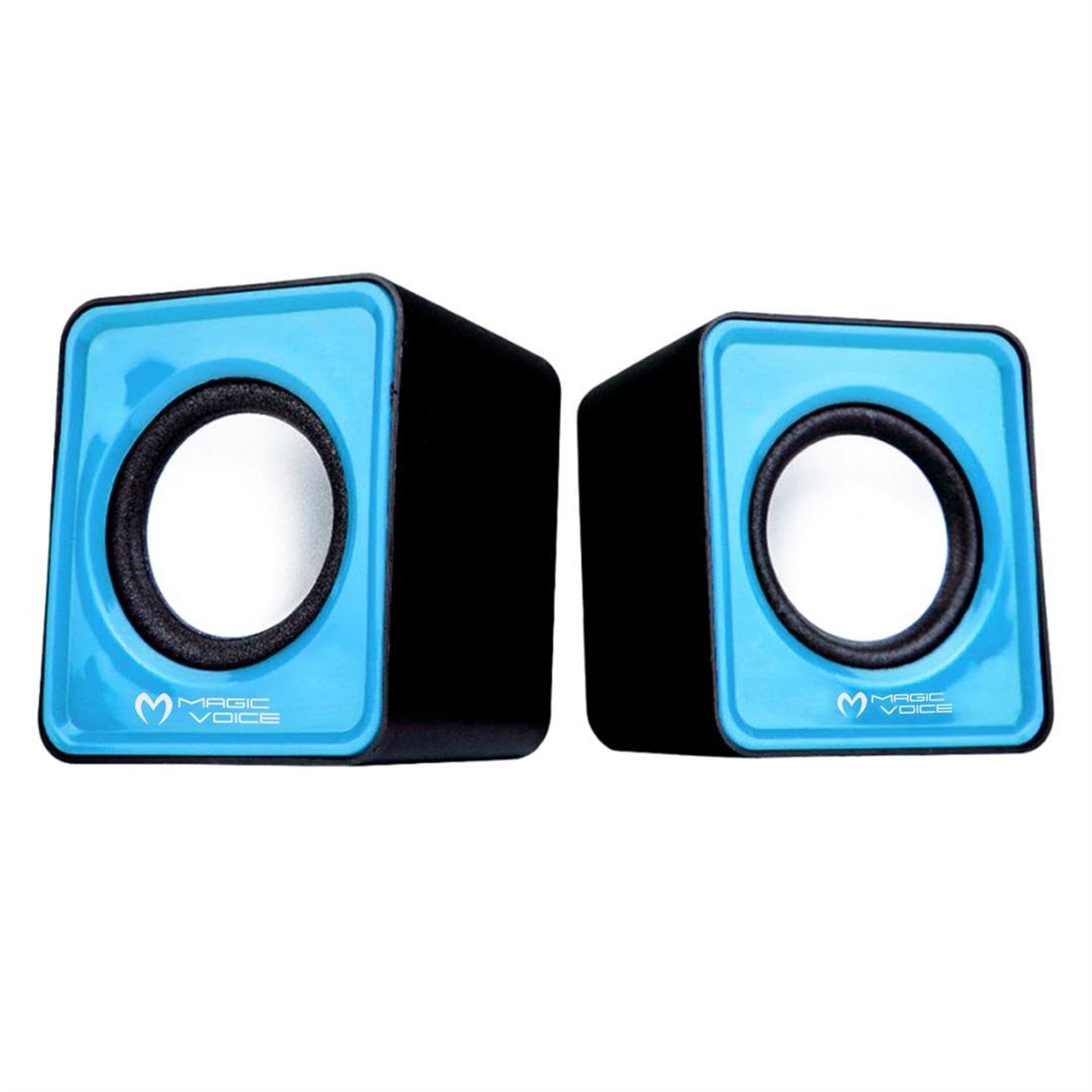 MagicVoice MagicVoice T-001 1+1 Kare Model Mini USB Hoparlör - Speaker (2*3 Watt) - Ses Sistemleri