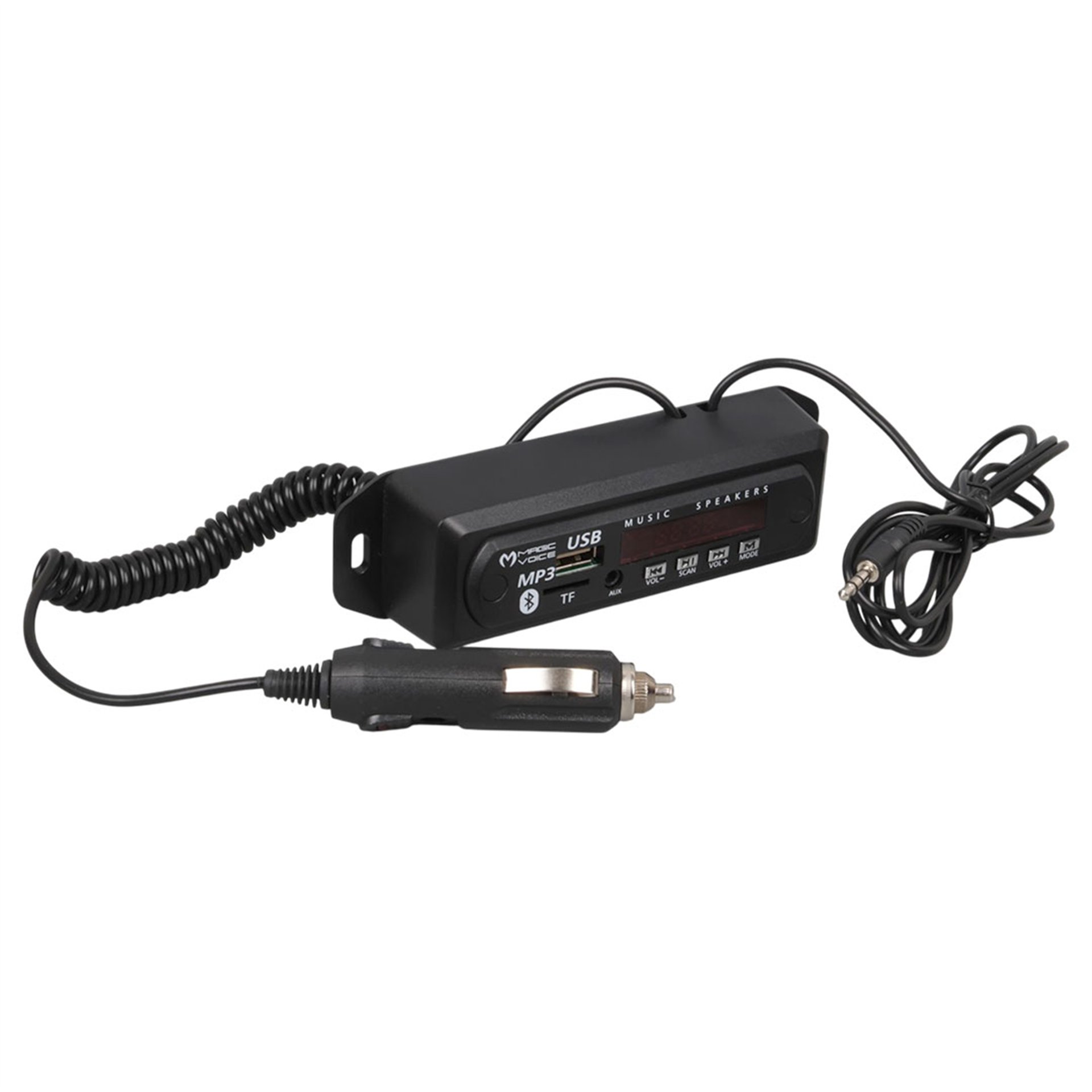 MagicVoice Magicvoice USB-400 Araba Çakmaklık Girişli Bluetooth/USB/TF/FM Destekli MP3 Çalar Modülü - Oto Aksesuarları
