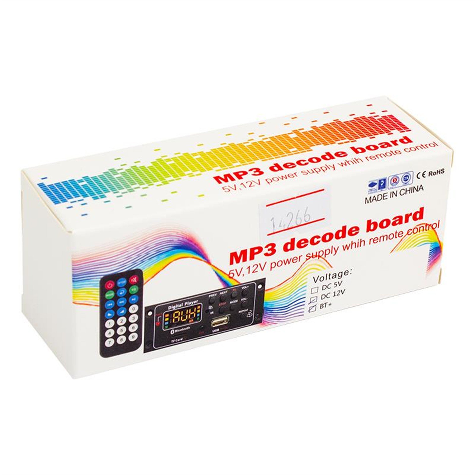 MagicVoice Magicvoice USB-SD-Bluetooth-Aux Kumandalı Oto Teyp Çevirici MV-012 - Oto Aksesuarları