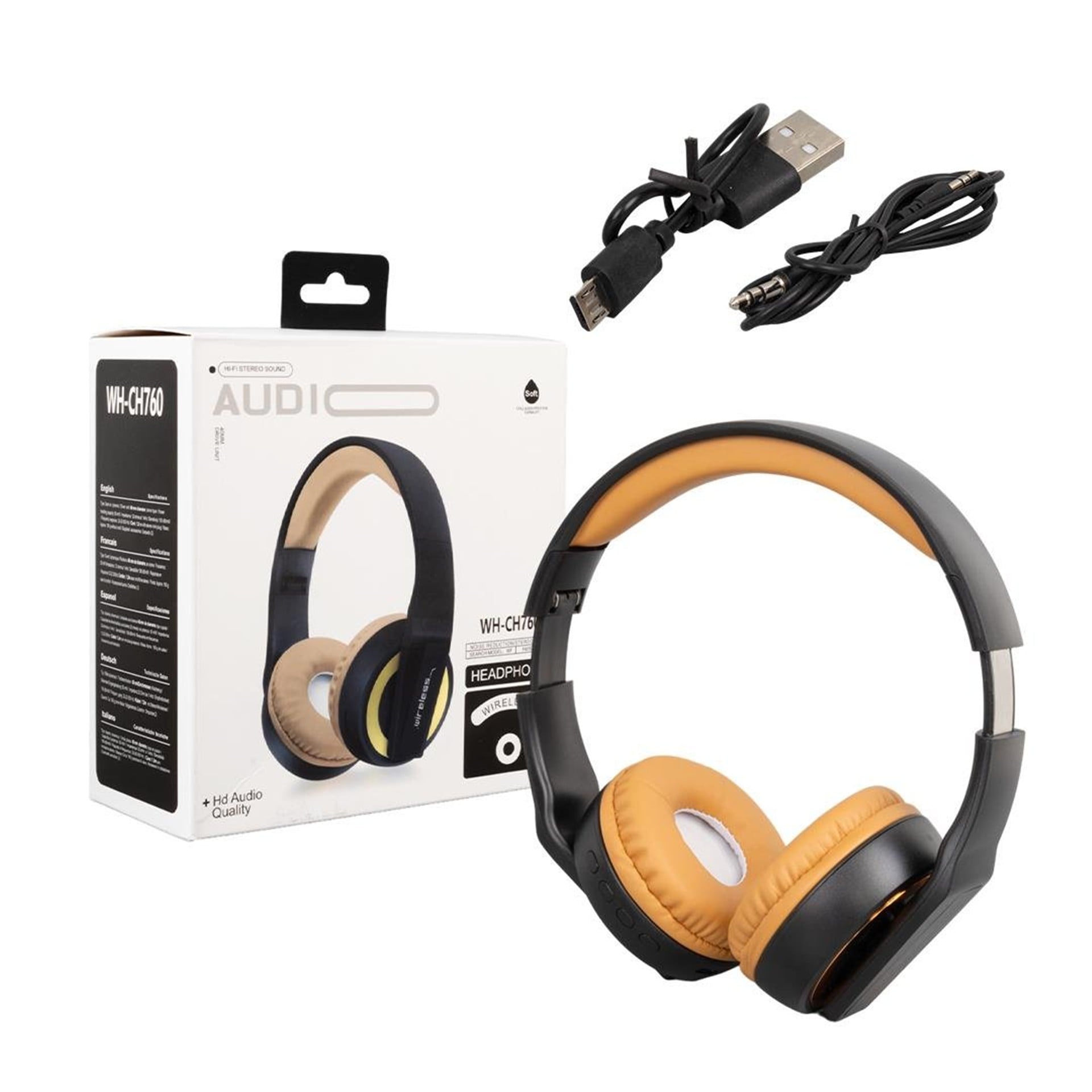 MagicVoice Magicvoice WH-CH760 Kablosuz Bluetooth Kulaküstü Tasarım Kulaklık - Kulaklık