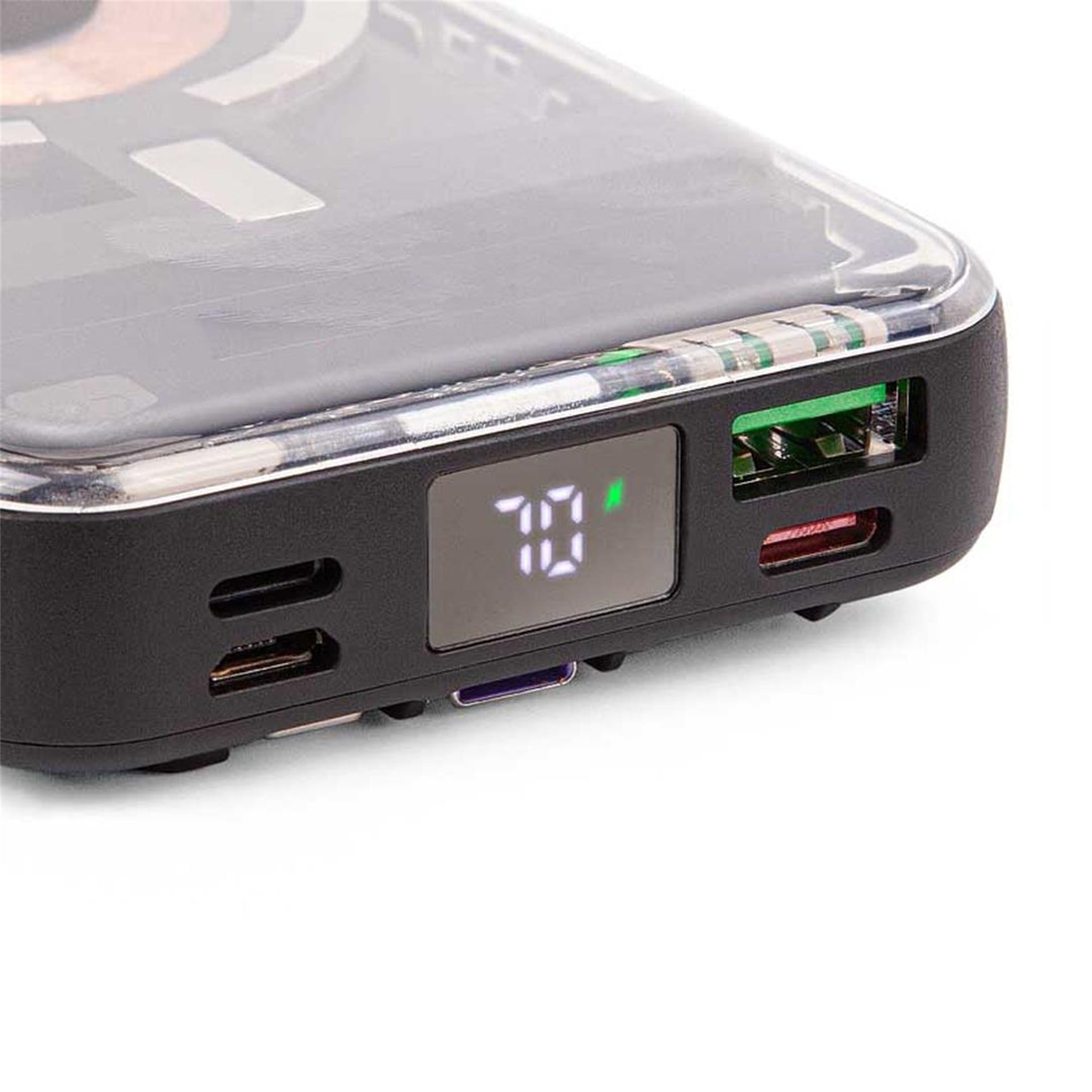 Maxron Maxron MS07 10000 mAh 22.5 Watt Wireless Şarj Özellikli Magsafe Powerbank - Powerbank