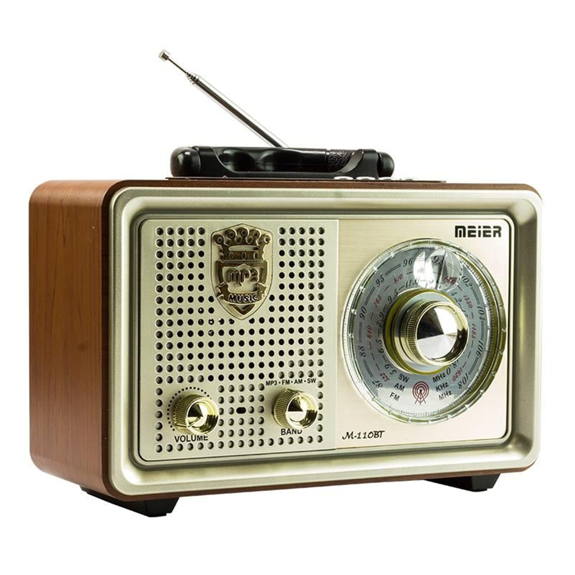 Meier Meier M-110BT USB-SD-FM-Bluetooth Destekli Nostaljik Radyo - Taşınabilir Radyo