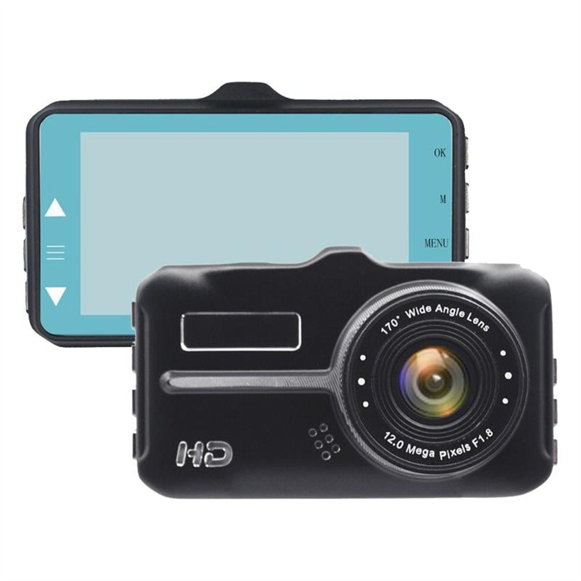 Mekaft Mekaft 3'' 140 Derece Açılı 1080p/720p 64 Gb SD Kart Destekli Araç Kamera Kayıt Cihazı - Araç Kamerası