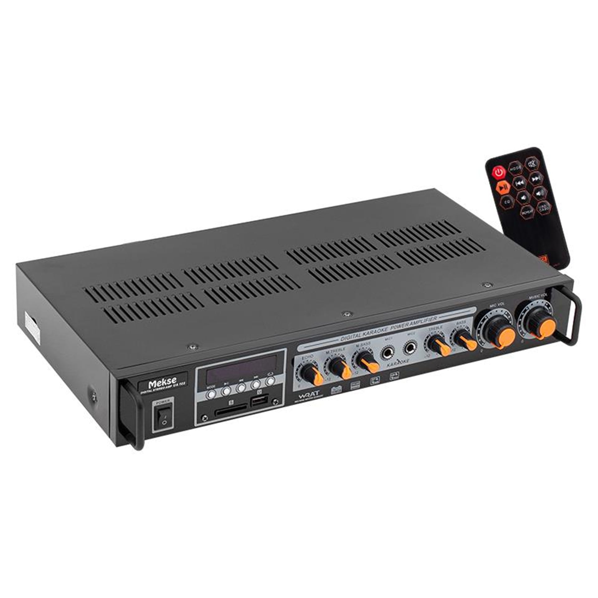 Mekse Mekse USB-AUX-UK-Bluetooth 220V-12V Giriş Led Ekran 2X50W RMS Stereo Anfi UA-103 - Seslendirme Amfileri