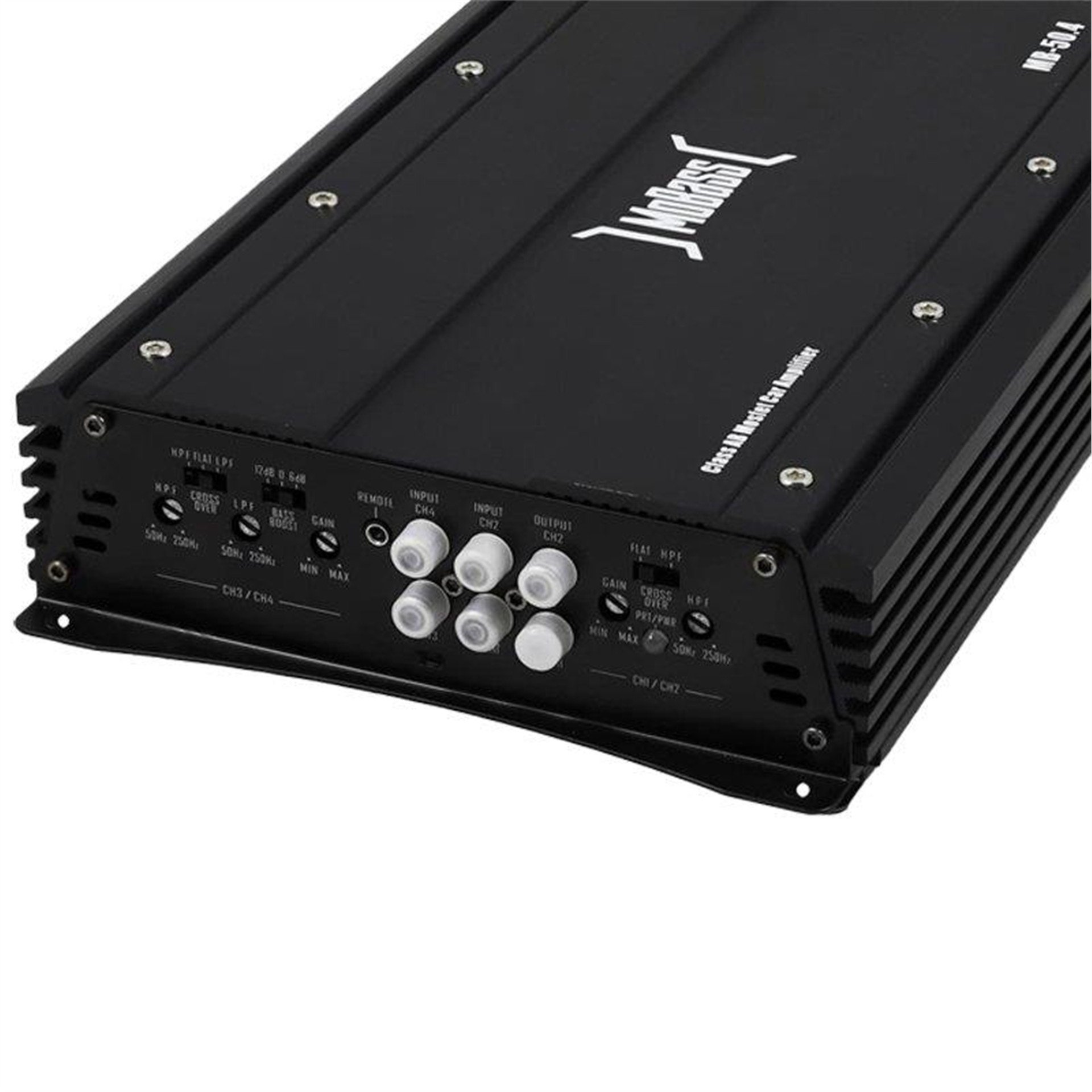Mobass Mobass 2 X 160 Watt Bass Kontrollü 4 Kanal Stereo Oto Anfi MB-50.4 - Oto Amfiler