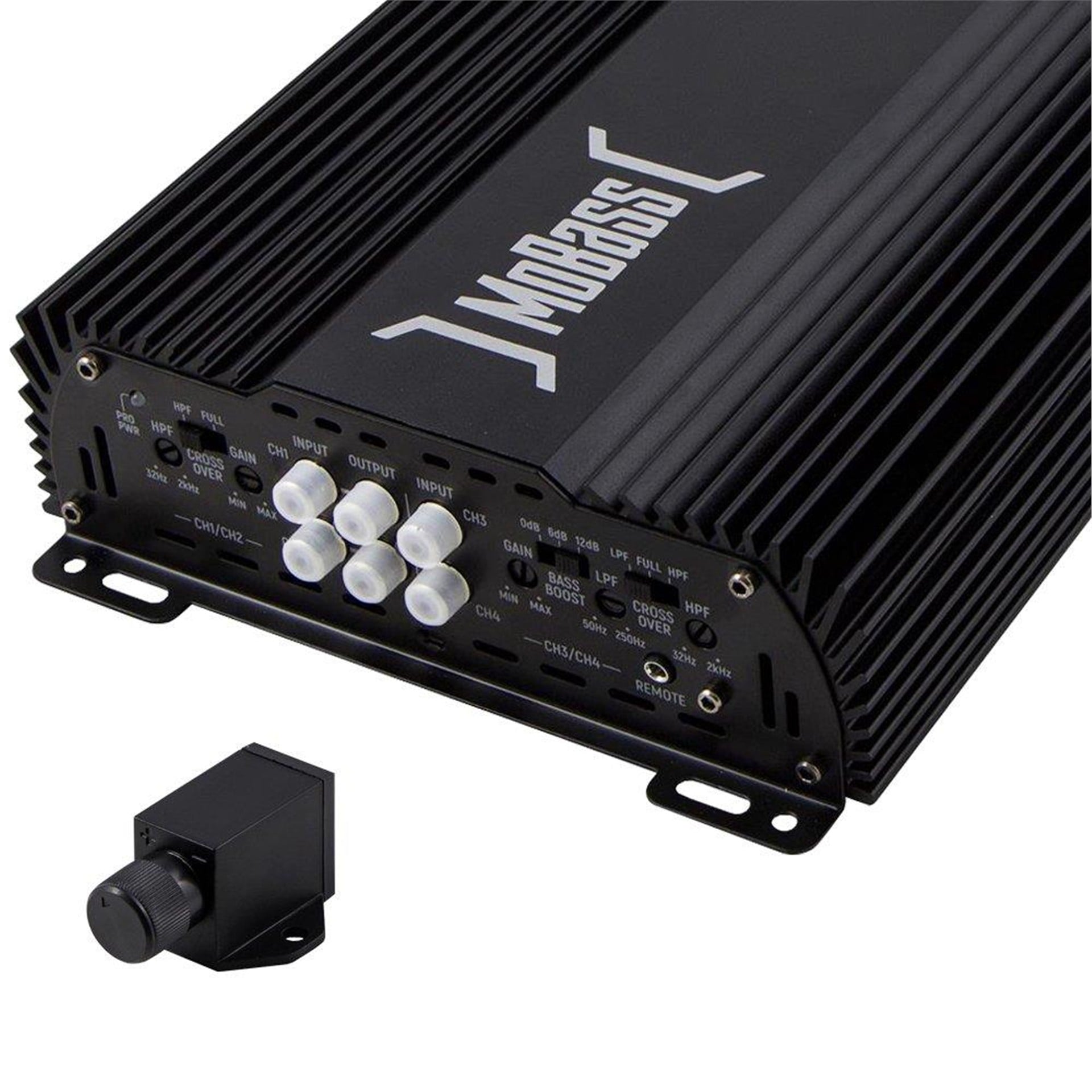 Mobass Mobass MB-600.4 4 Kanal 2 x 150 Watt Rms 4 Ohm Bass Kontrollü Oto Anfi - Oto Amfiler