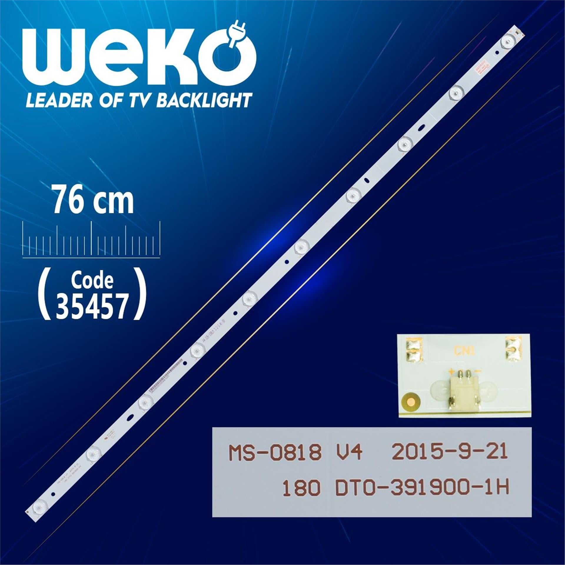 Weko MS-0818 V4 A4 - A3 105-108-LM 3.2-3.4V OR WR - 180 DT0-391900-1H - 76 Cm 10 Ledli - (WK-1013) Tv Led Bar - Tv Led Bar