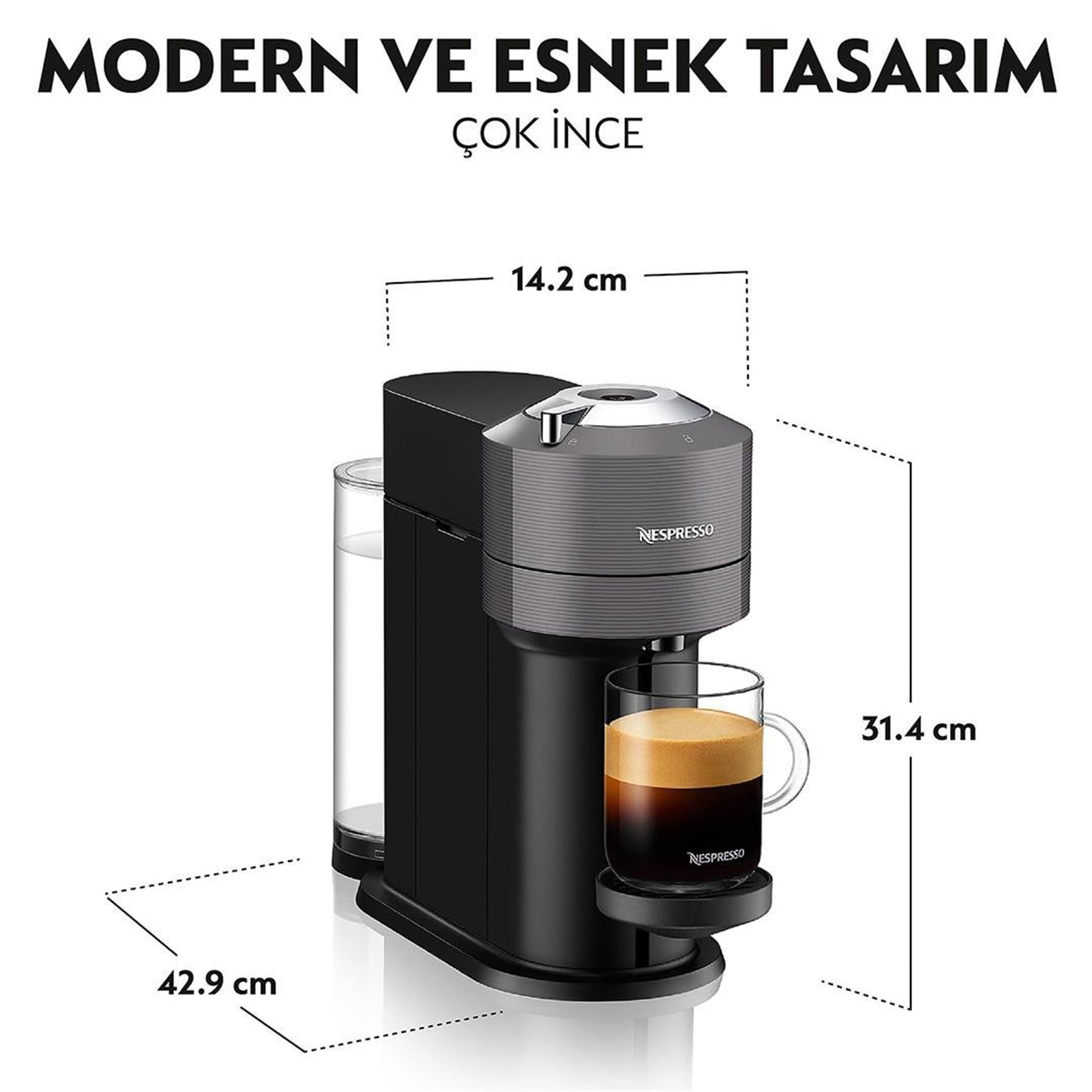 Nespresso Nespresso Vertuo Next C Matt Black Kapsül Kahve Makinesi - Ev ve Yaşam