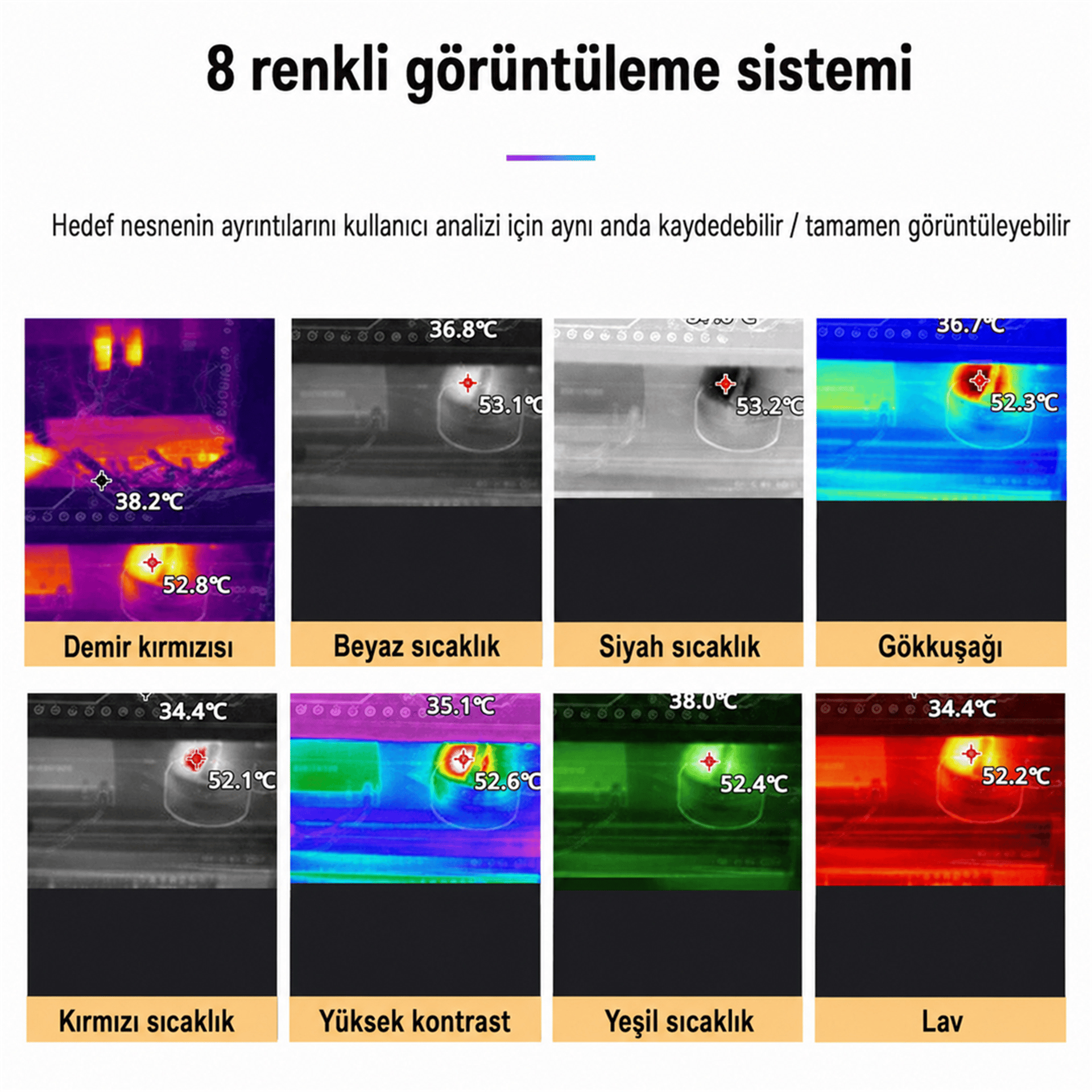 Mert-er Elektronik NOYAFA NF-525 TEMASSIZ TERMAL GÖRÜNTÜLEYİCİ KIZILÖTESİ TERMOMETRE - Kategorisiz