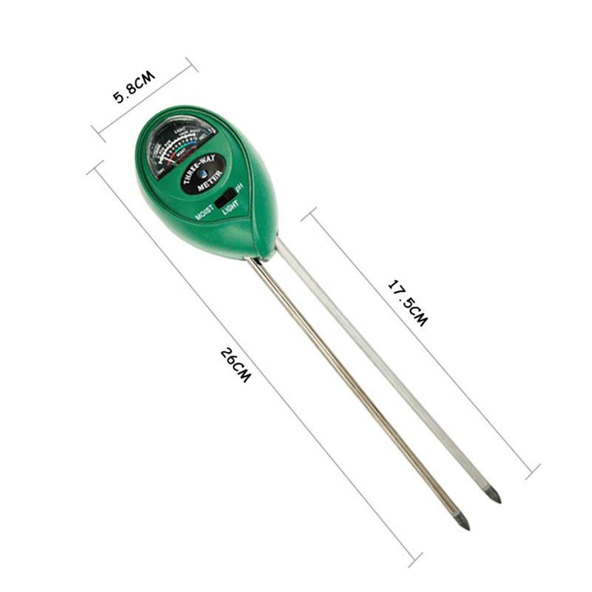 Noyafa Noyafa TR-01 Analog Toprak Analiz Test Cihazı PH-SU NEM-IŞIK Metre Ölçer - Ölçü Aletleri