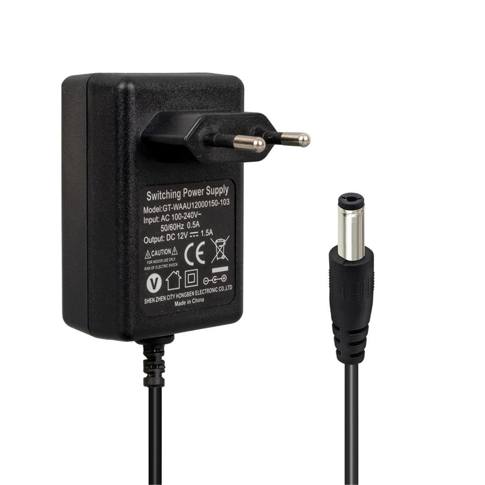 Oem OEM 12Volt 1.5Amper 5.5X2.5mm Uçlu Plastik Kasa Priz Tipi Adaptör - Matkap Adaptörü