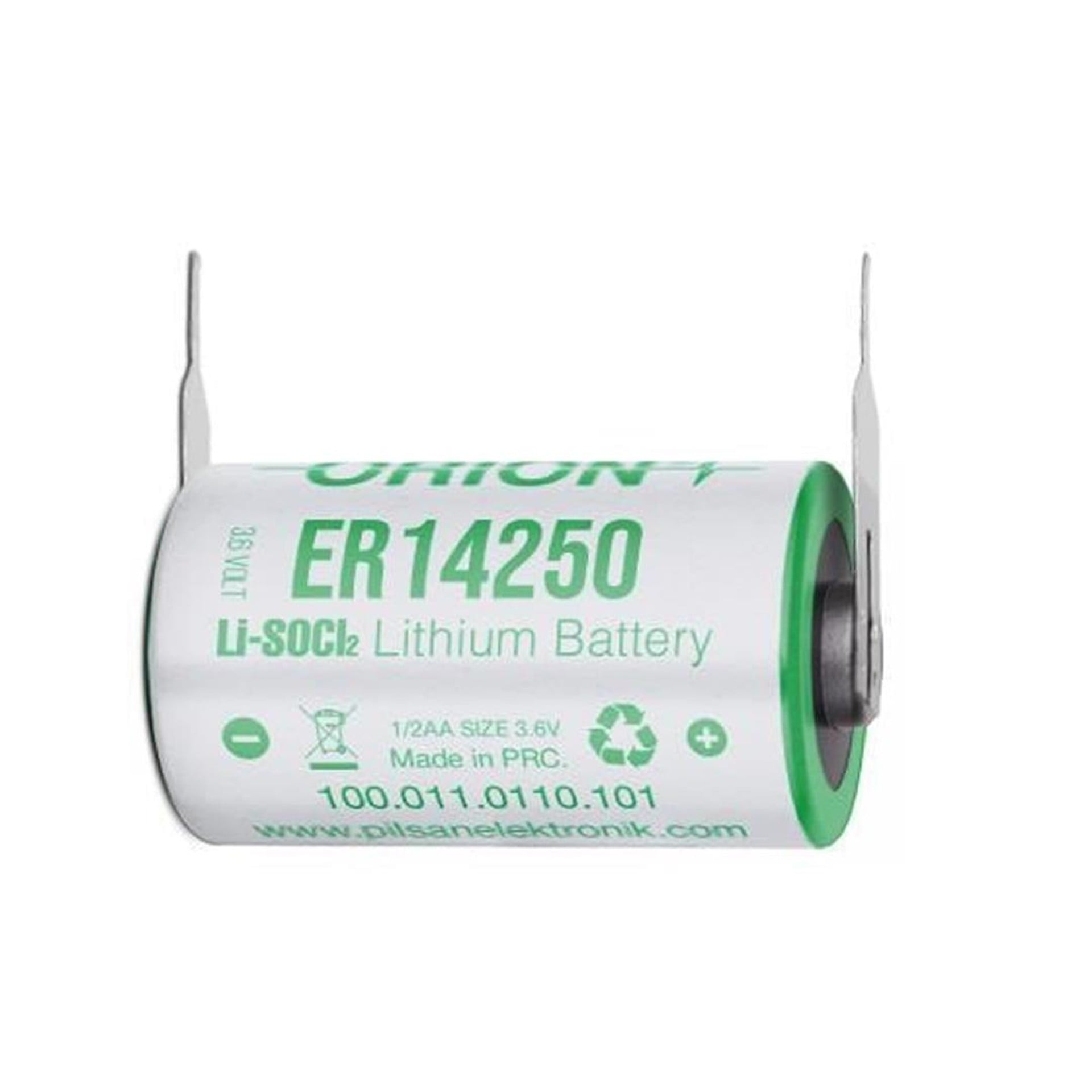Orion Orion ER14250 H 1/2AA 3.6 Volt 1200mAh Kısa Boy Puntalı Lityum Pil - Piller