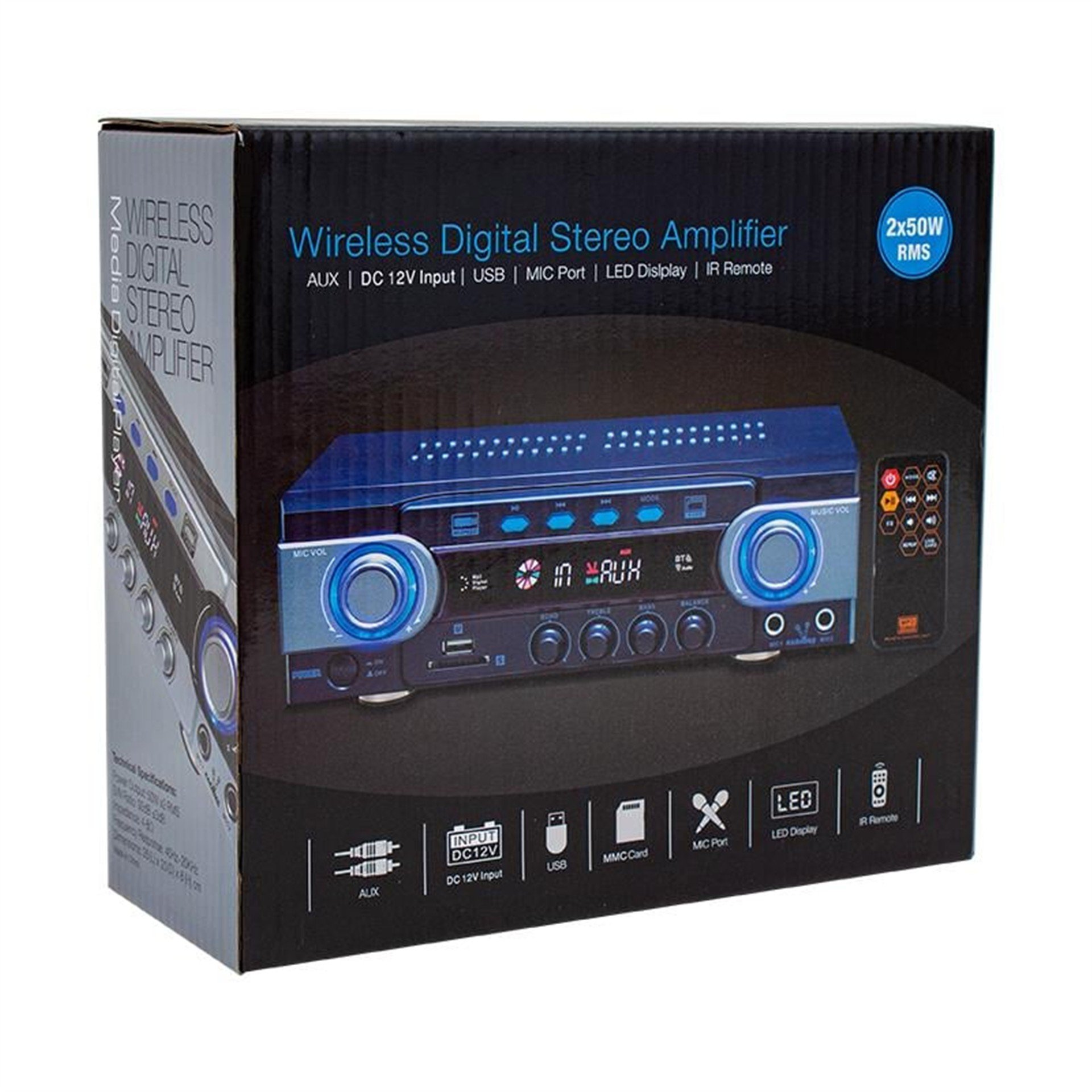 Osawa Osawa HD-510 USB-SD-Bluetooth 100 Watt Dijital Stereo Mixer Anfi - Seslendirme Amfileri