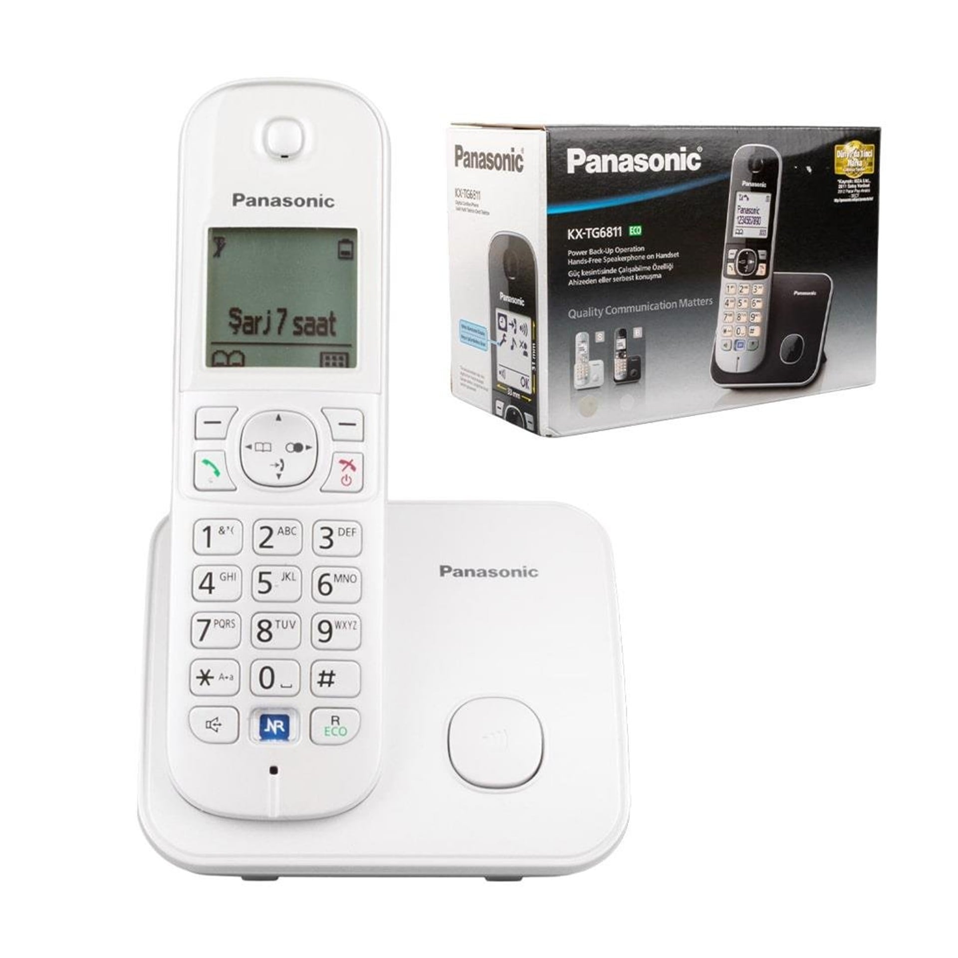 Panasonic Panasonic KX-TG6811 Gri Dect Telsiz Telefon - Telsiz Telefonlar