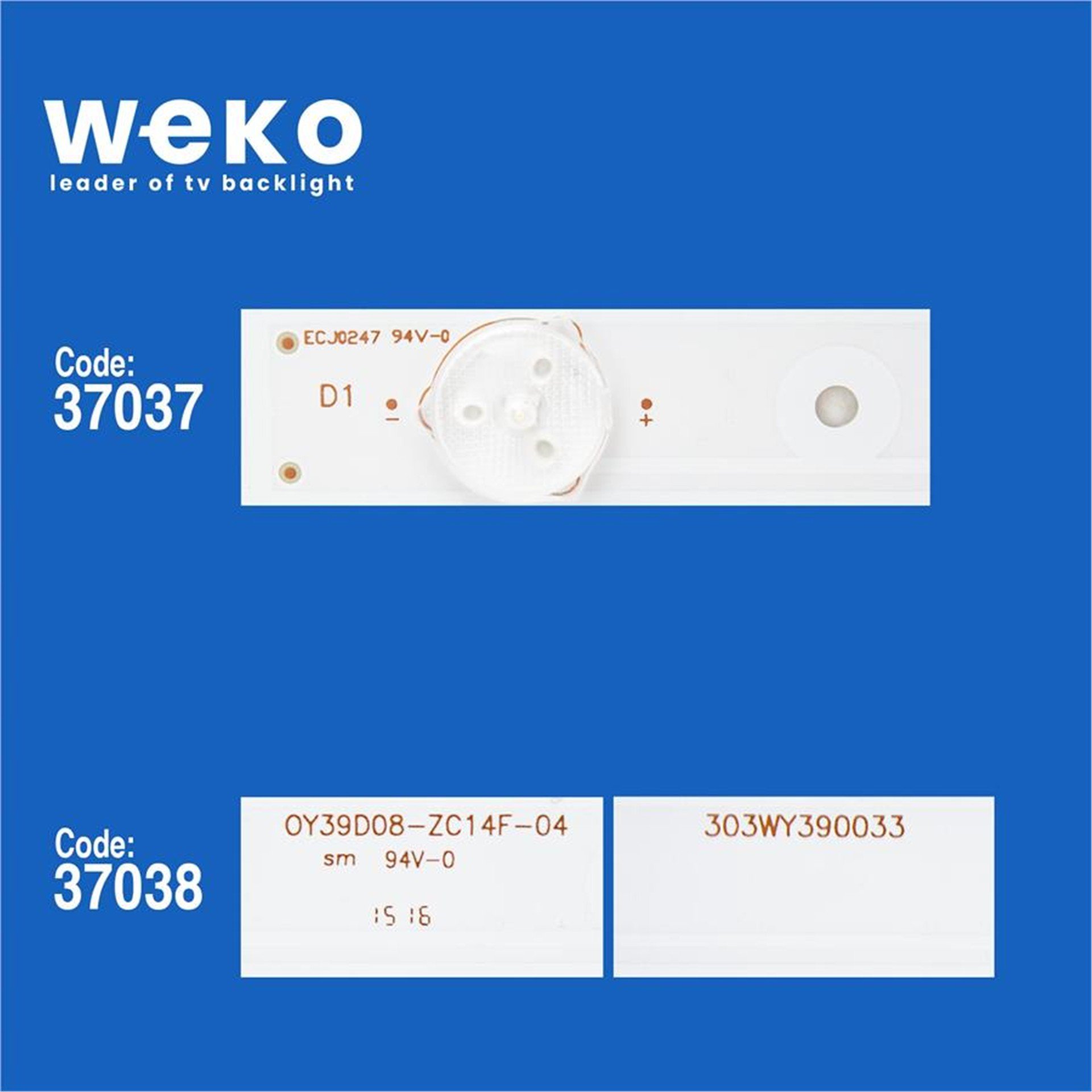 Weko Panda LE39F51S 39'' İnç 8 Adet Tv Led Bar - Panda Led Bar