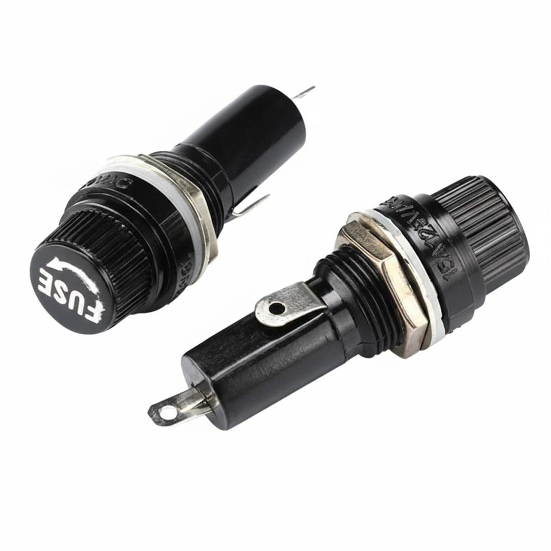 Powermaster Panel Tipi Sigorta Yuvası 5x20mm 13mm - Vidalı Kapaklı (IC-235A) - Fiş - Jack - Şase