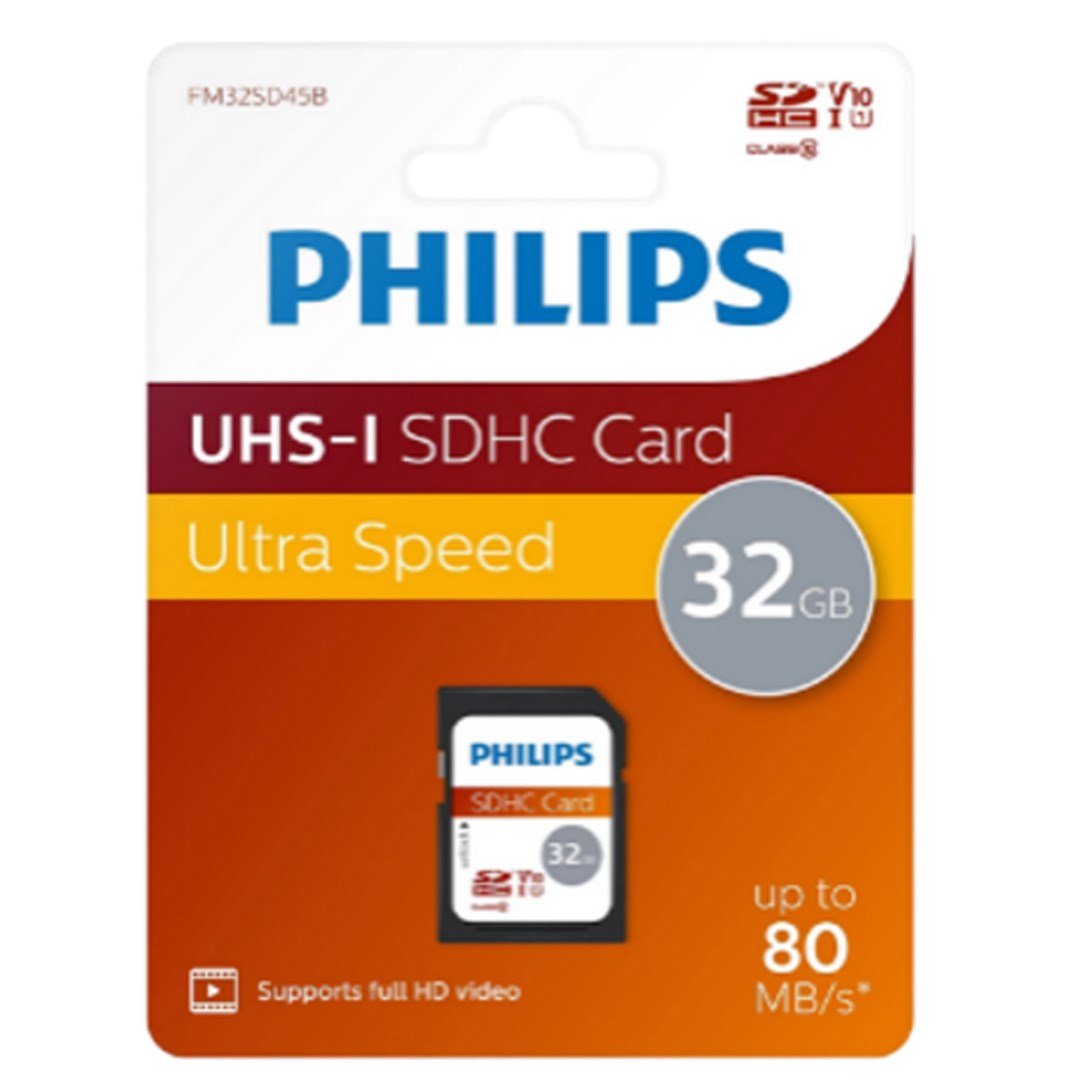 PHILIPS FM32SD45B/00 CLASS10 ADAPTÖRLÜ 32GB MICRO SDXC HAFIZA KARTI