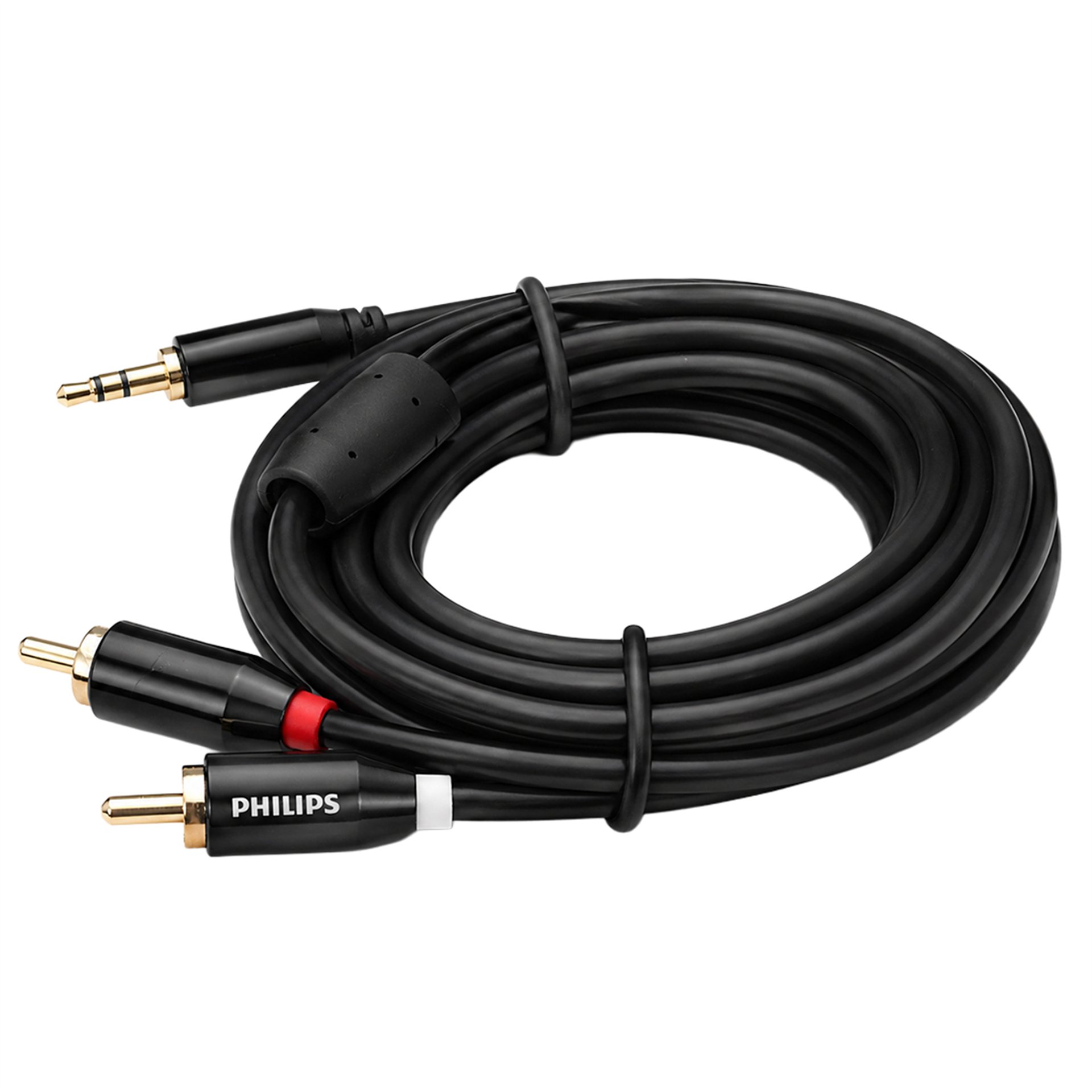 Philips Philips SWR2121B/93 3.5Mm Stereo 2 RCA AUX Ses Kablosu 5 Metre Hi-Fi Ses Kalitesi - RCA-Ses Kabloları