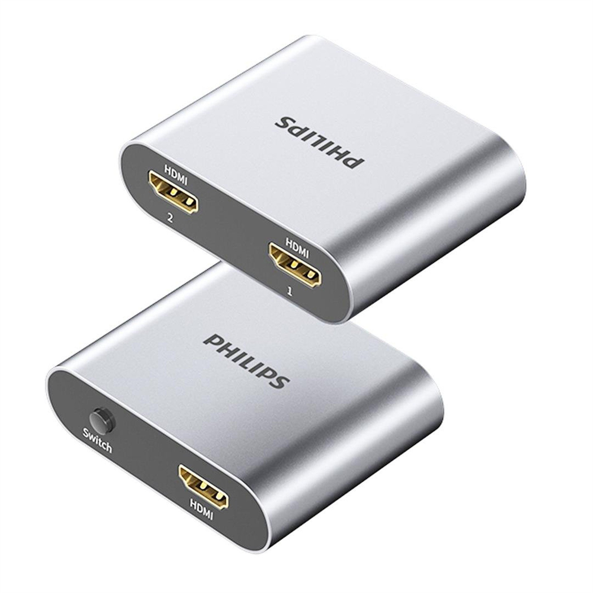 Philips Philips SWR9101A/93 4K HDMI Çift Yönlü Anahtar 2 Giriş - 1 Çıkış Yüksek Çözünürlüklü HDMI Switch - Hdmi Dağıtıcı