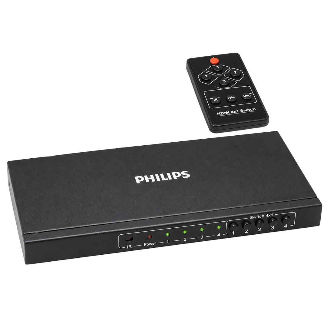 PHİLİPS SWR9101W/93 HDMI QUAD MULTİ-VİEWER 4-GİRİŞ 1-ÇIKIŞ EKRAN BÖLÜCÜ VE SEÇİCİ SWİTCH