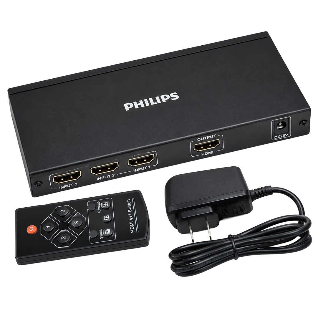 PHİLİPS SWR9101W/93 HDMI QUAD MULTİ-VİEWER 4-GİRİŞ 1-ÇIKIŞ EKRAN BÖLÜCÜ VE SEÇİCİ SWİTCH